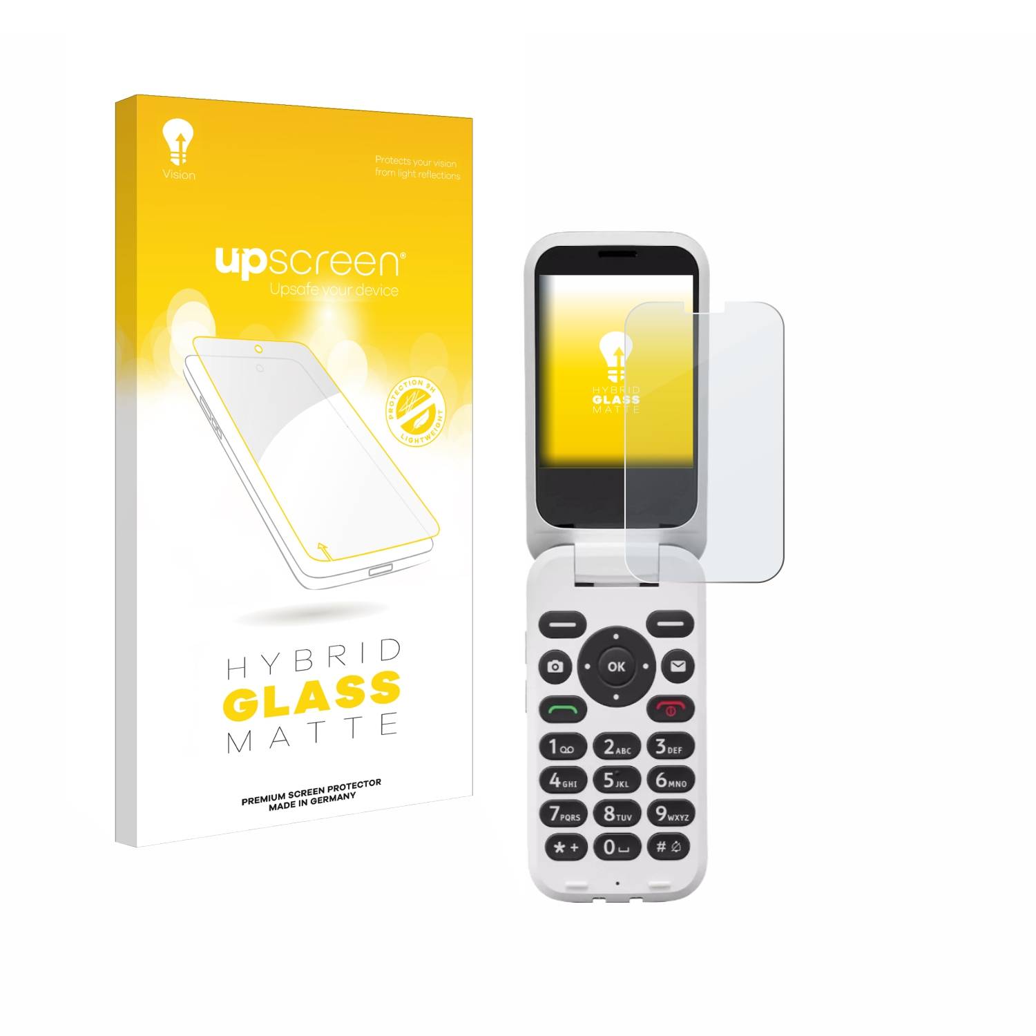 upscreen Hybrid Glas Matt Panzer-Folie für Doro 6880