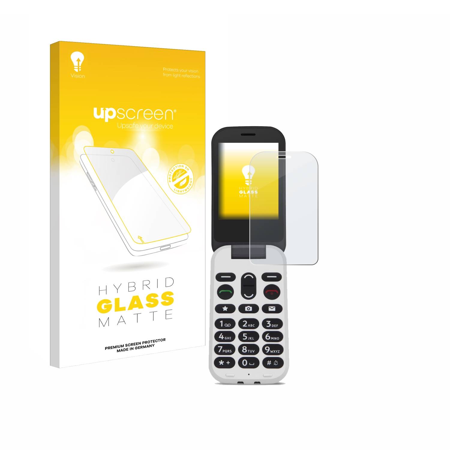 upscreen Hybrid Glas Matt Panzer-Folie für Doro 6060