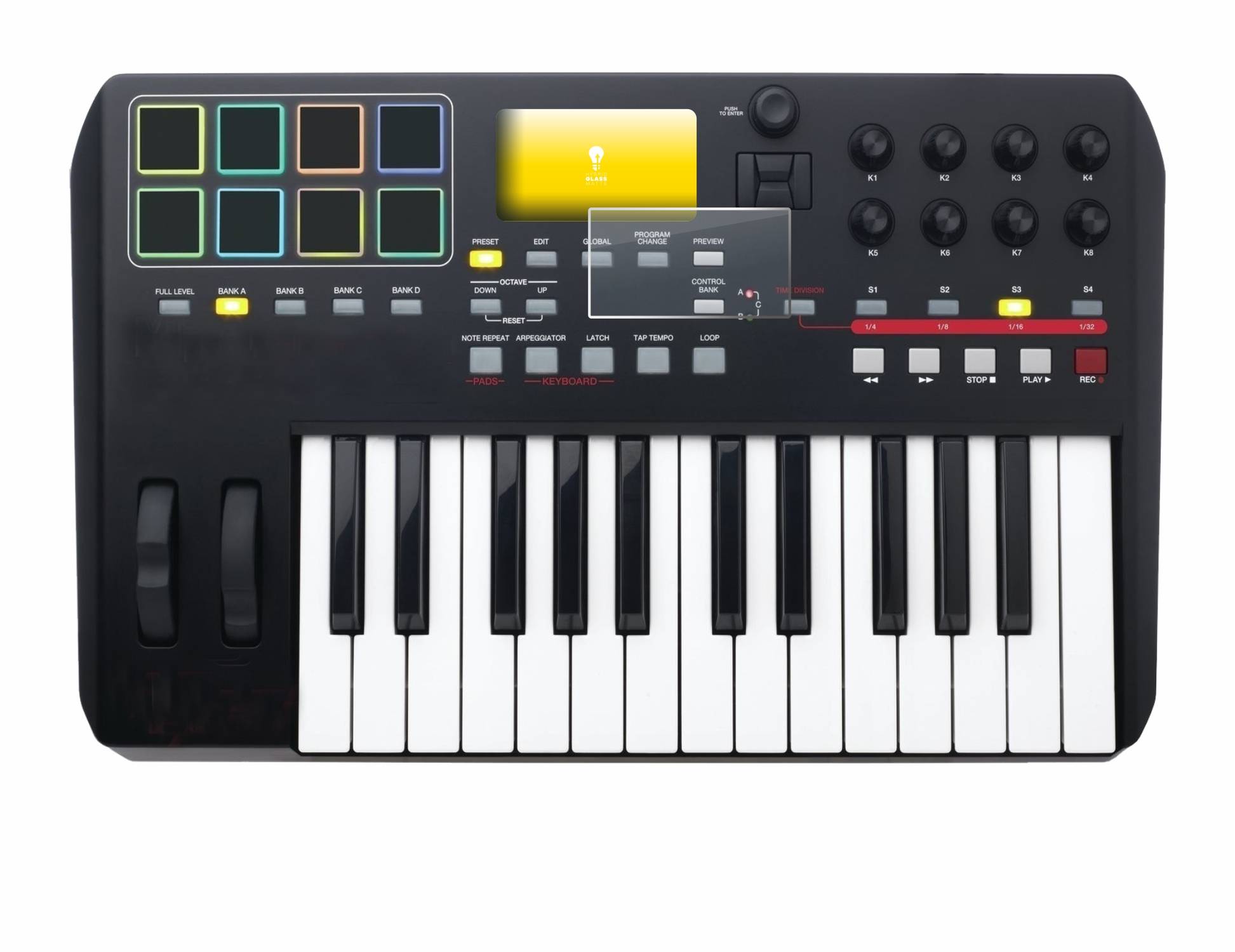 upscreen Hybrid Glas Matt Panzer-Folie für Akai MPK 225
