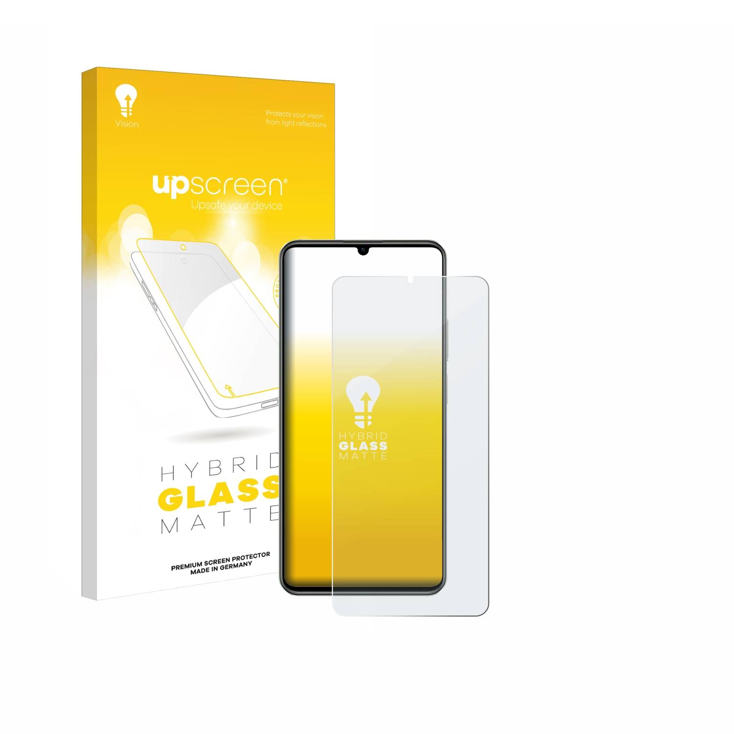 upscreen Hybrid Glas Matt Panzer-Folie für realme C63