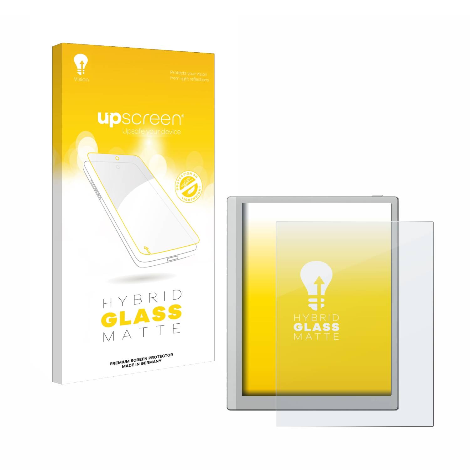 upscreen Hybrid Glas Matt Panzer-Folie für Onyx Boox Go 10.3