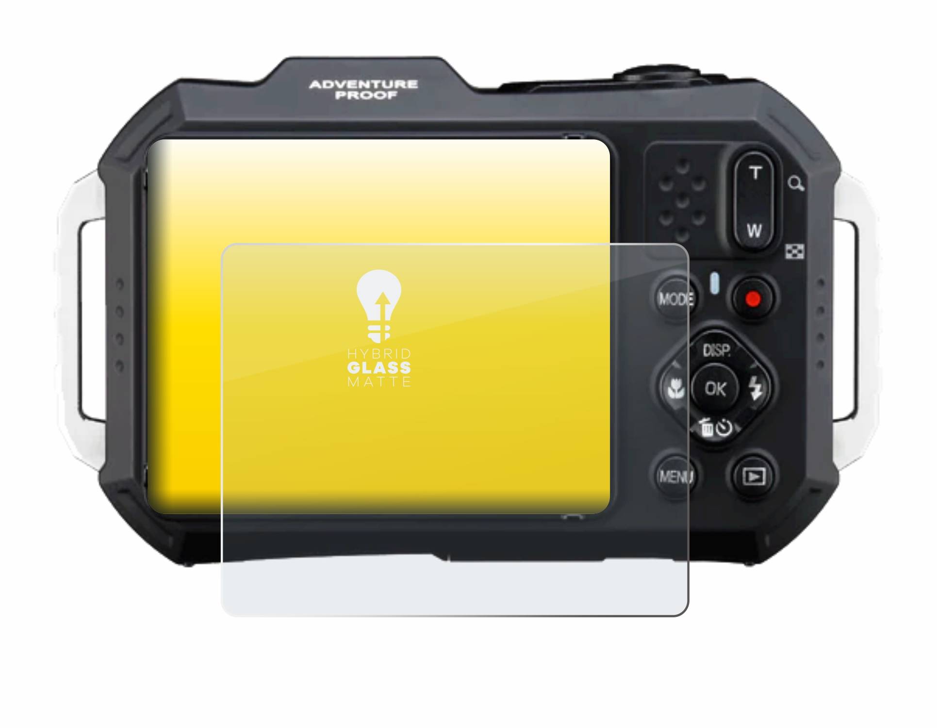 upscreen Hybrid Glas Matt Panzer-Folie für Ricoh Pentax WG-1000
