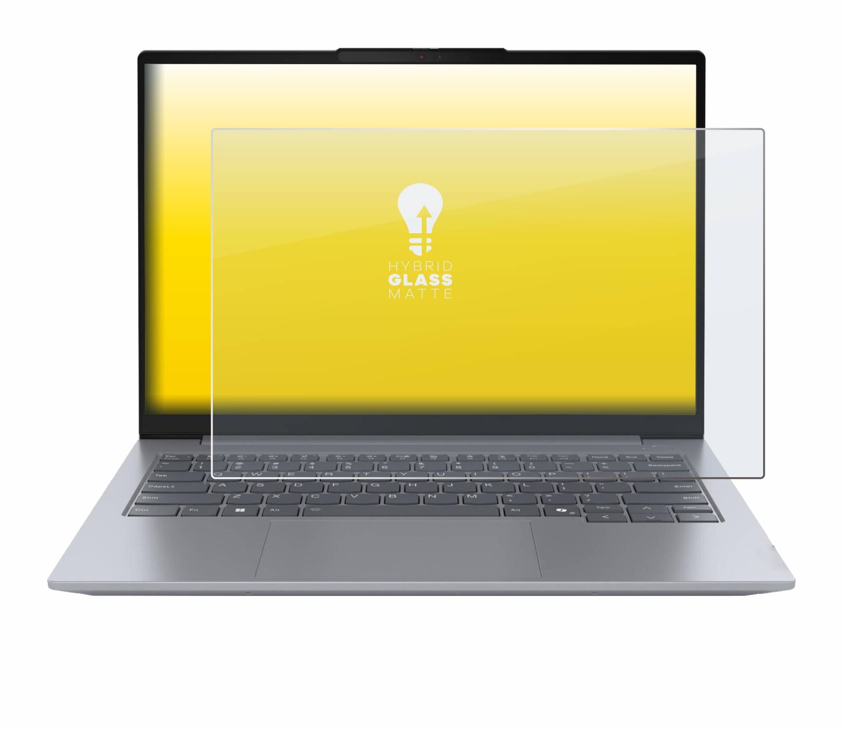 upscreen Hybrid Glas Matt Panzer-Folie für Lenovo ThinkBook 14 Gen 7