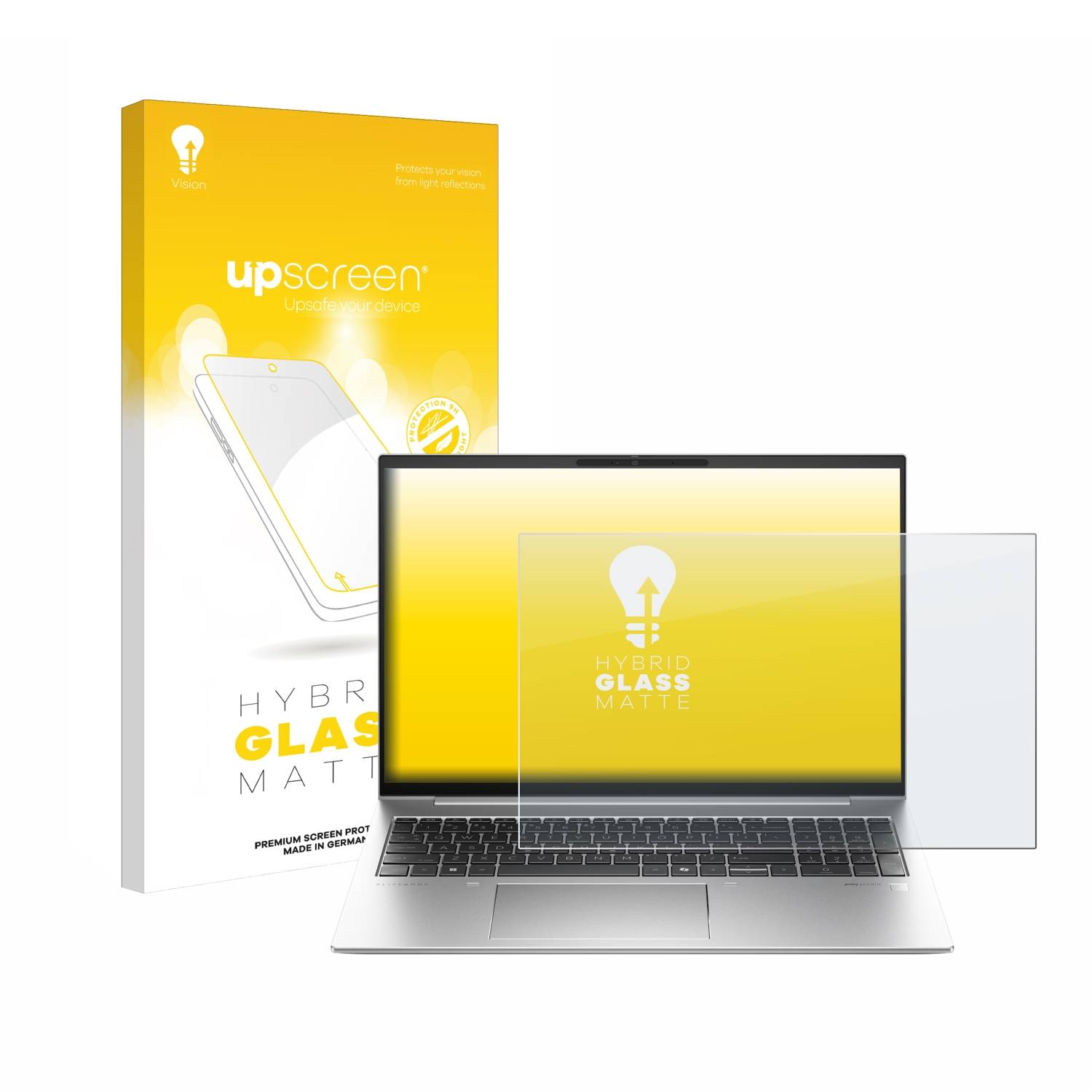 upscreen Hybrid Glas Matt Panzer-Folie für HP EliteBook 860 G11