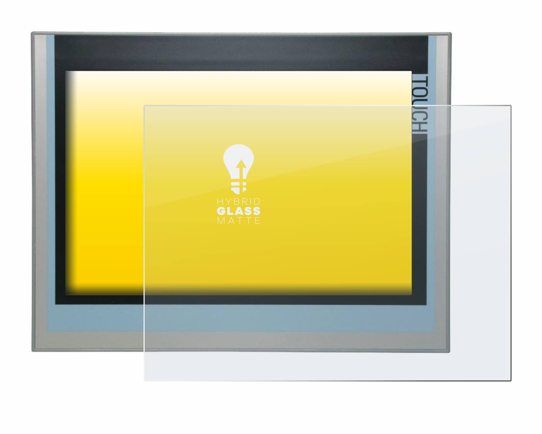 upscreen Hybrid Glas Matt Panzer-Folie für Siemens KTP700 Basic 2nd Generation Simatic HMI 6AV2124-6GJ00-0AX0