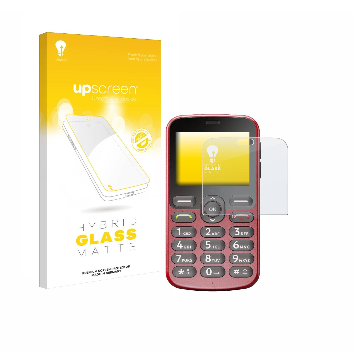 upscreen Hybrid Glas Matt Panzer-Folie für Doro 1880