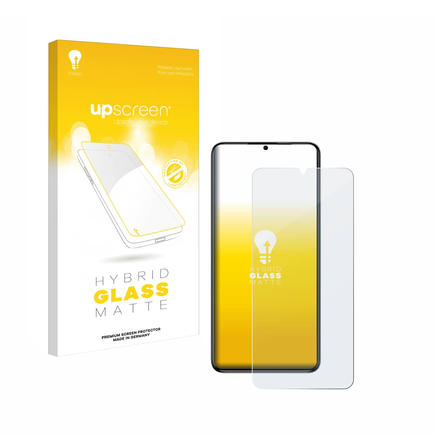 upscreen Hybrid Glas Matt Panzer-Folie für Oukitel C50