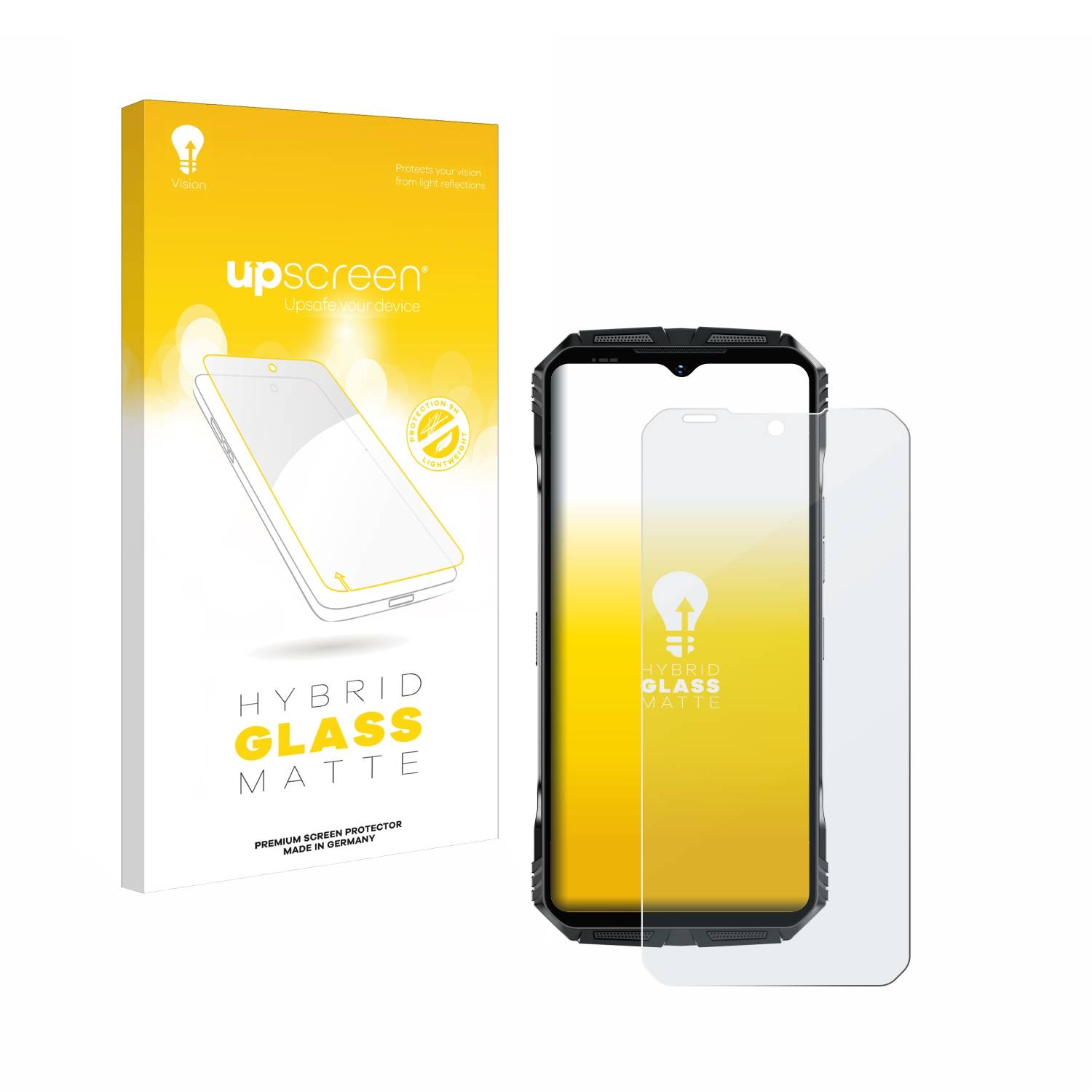 upscreen Hybrid Glas Matt Panzer-Folie für Doogee S118