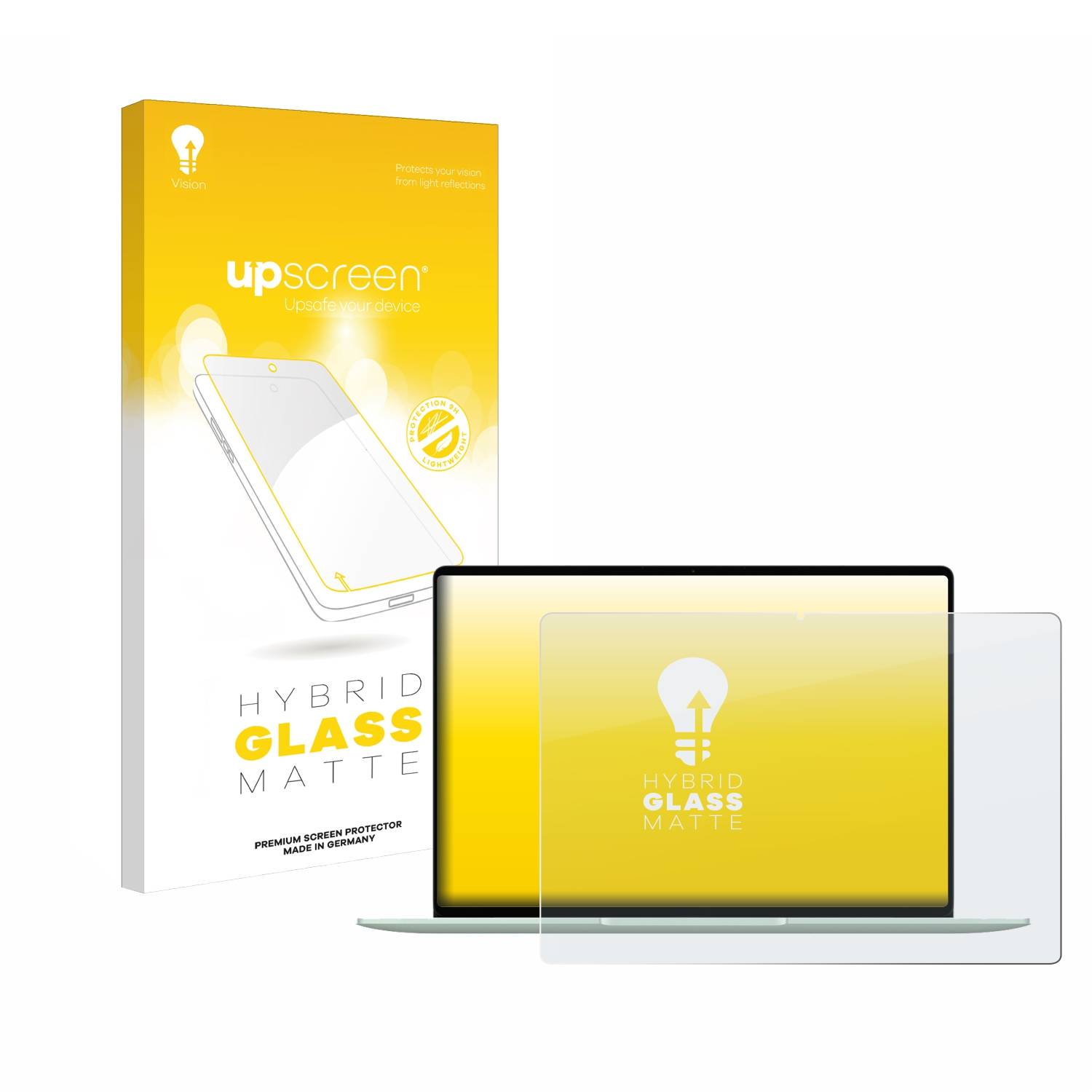 upscreen Hybrid Glas Matt Panzer-Folie für Huawei MateBook 14 2024