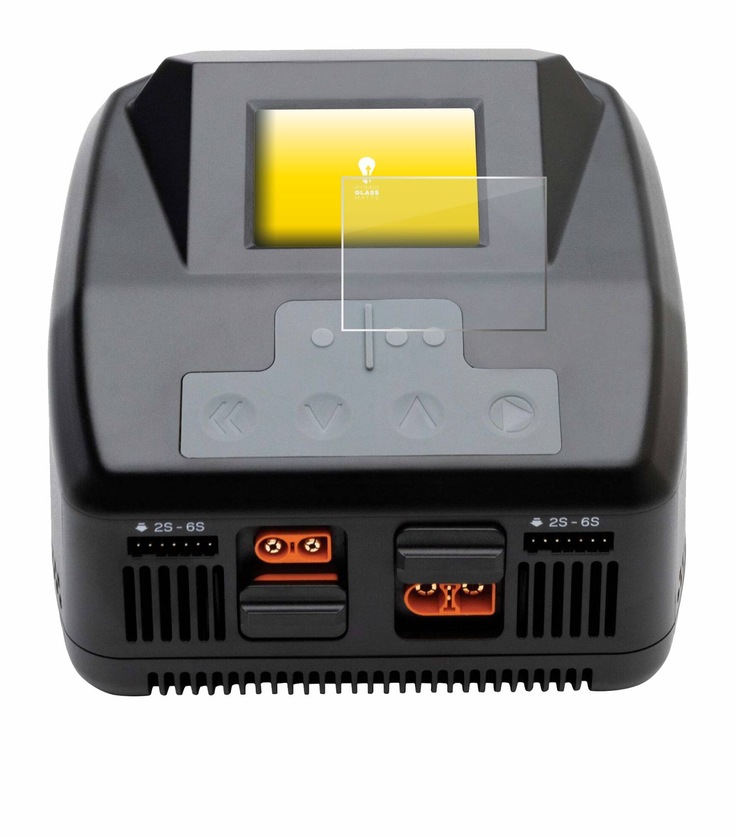 upscreen Hybrid Glas Matt Panzer-Folie für Spektrum Smart charger S2100 G2