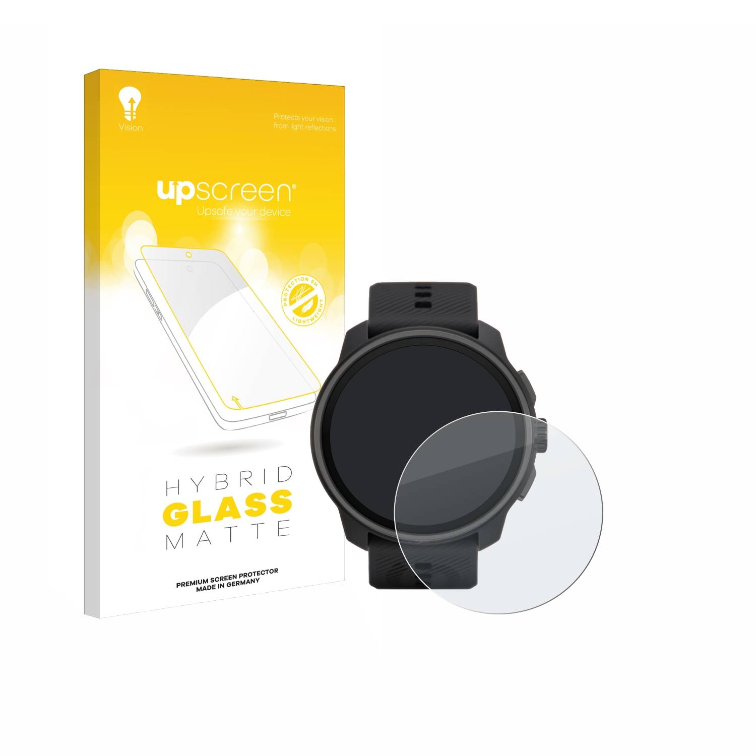 upscreen Hybrid Glas Matt Panzer-Folie für Suunto Race S