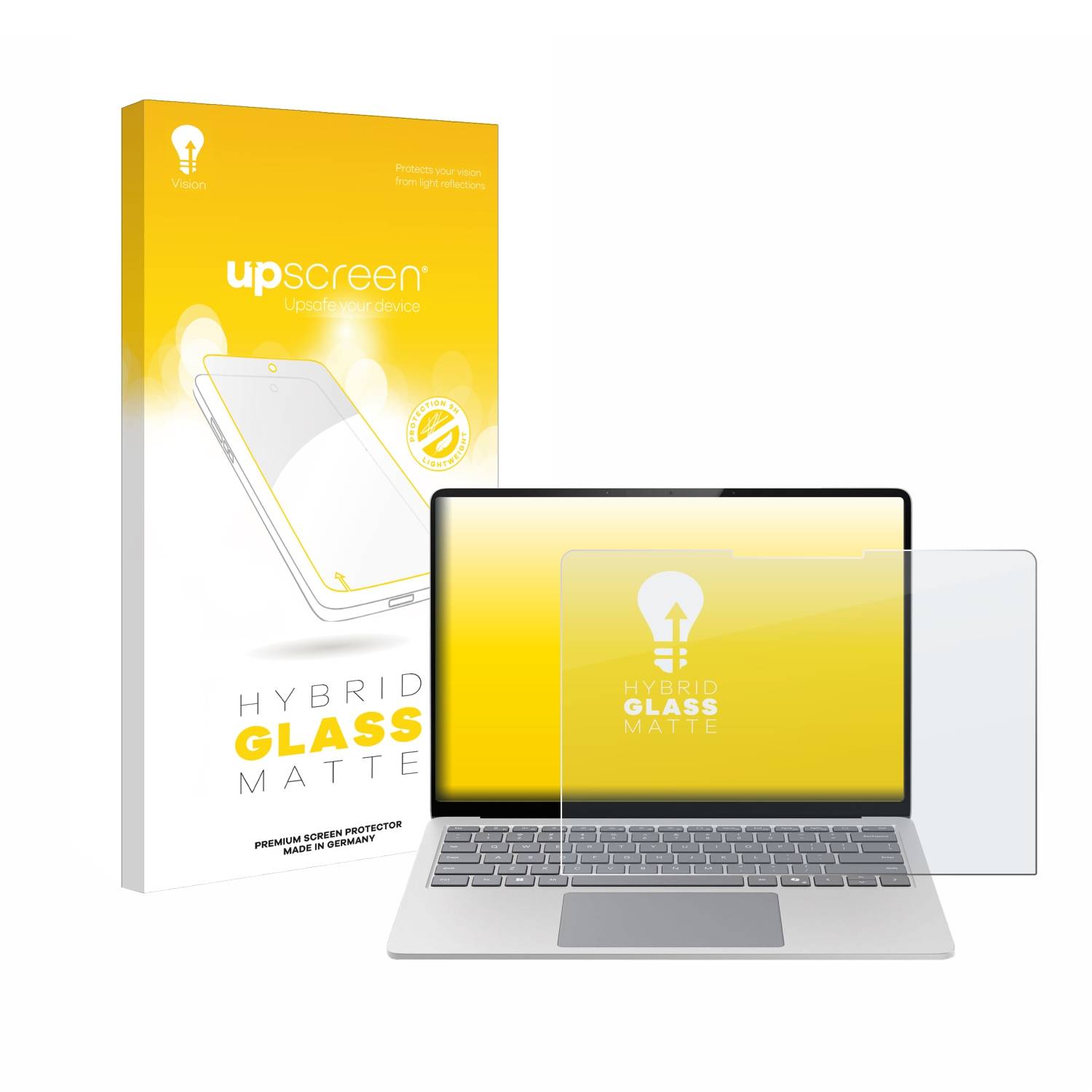 upscreen Hybrid Glas Matt Panzer-Folie für Microsoft Surface Laptop 7 13.8