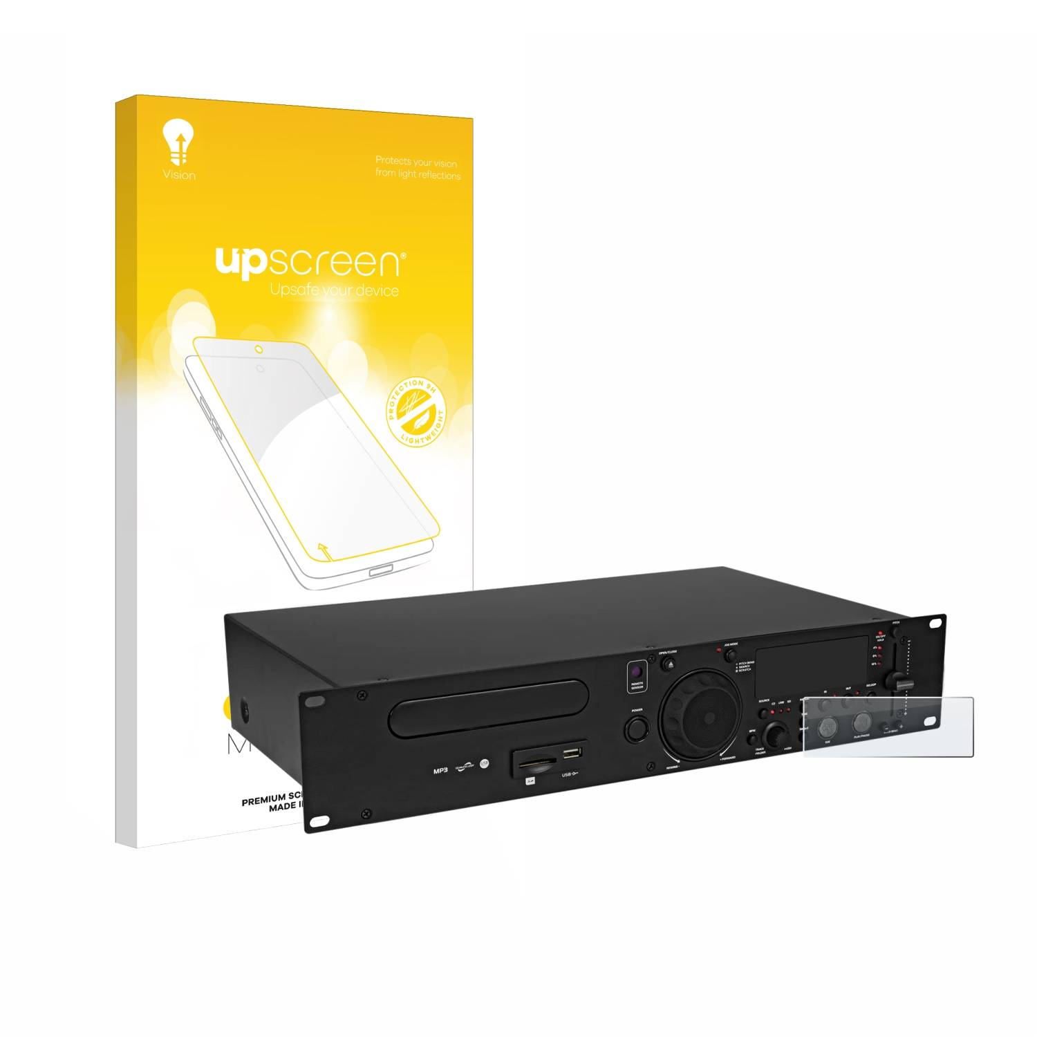 upscreen Hybrid Glas Matt Panzer-Folie für Omnitronic XDP-1502