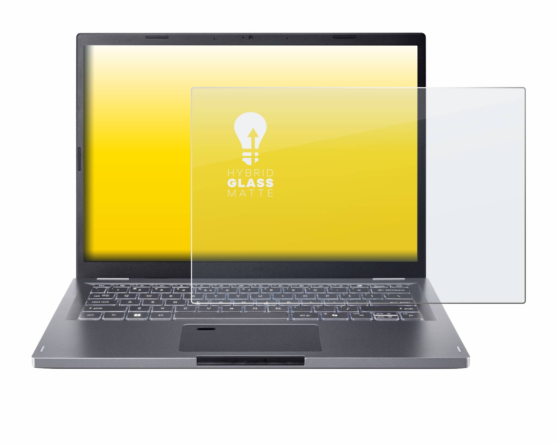upscreen Hybrid Glas Matt Panzer-Folie für Acer Aspire 14 A14-51