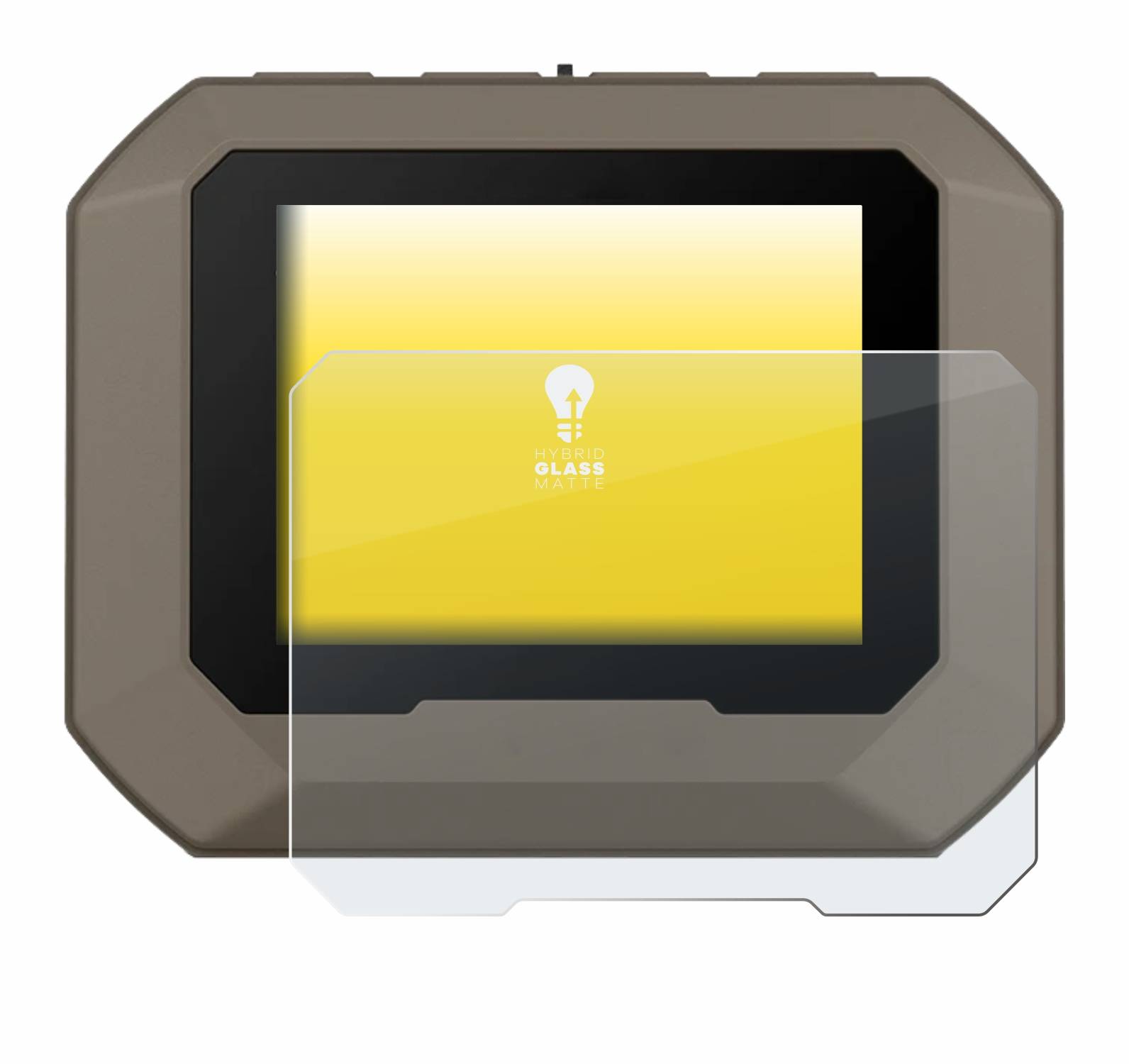upscreen Hybrid Glas Matt Panzer-Folie für Garmin Xero C1 Pro