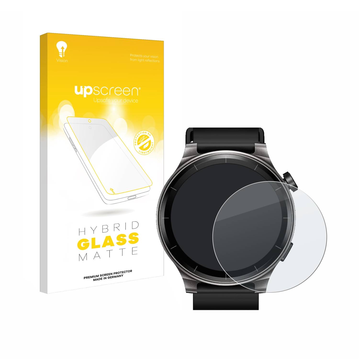 upscreen Hybrid Glas Matt Panzer-Folie für TOZO S5 1.43