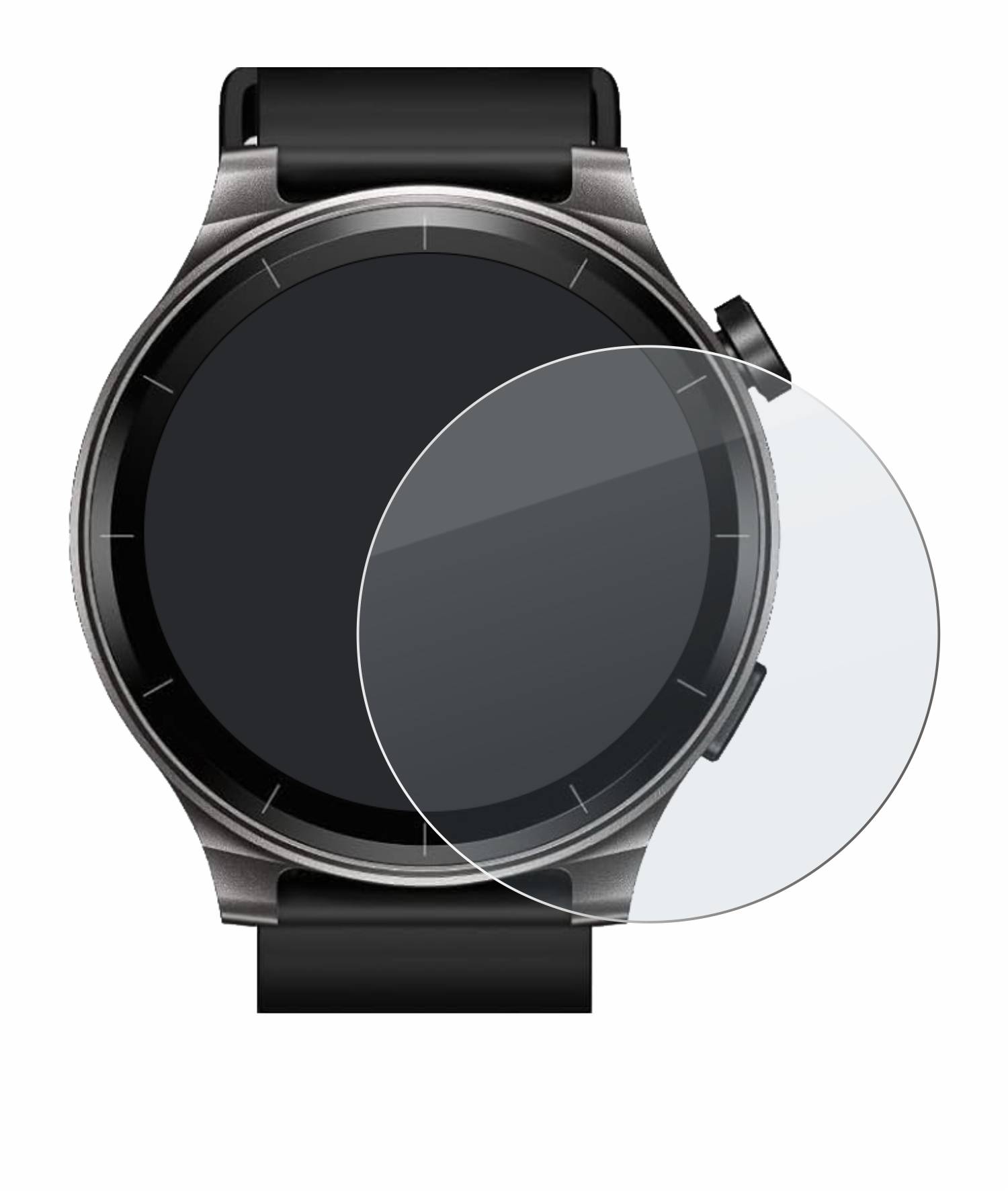 upscreen Hybrid Glas Matt Panzer-Folie für TOZO S5 1.43