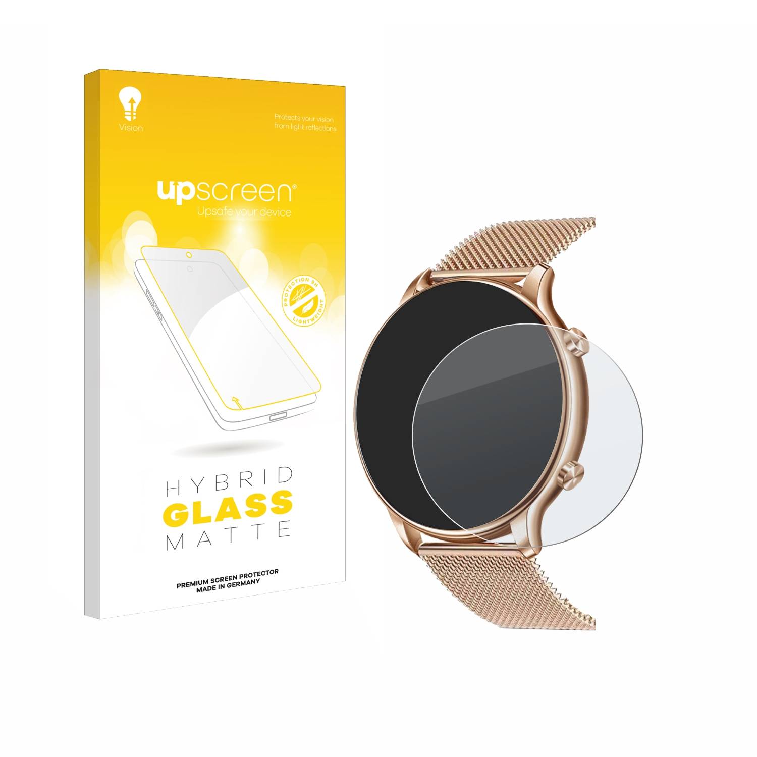upscreen Hybrid Glas Matt Panzer-Folie für Luniqueshop LSWATCH 1.32
