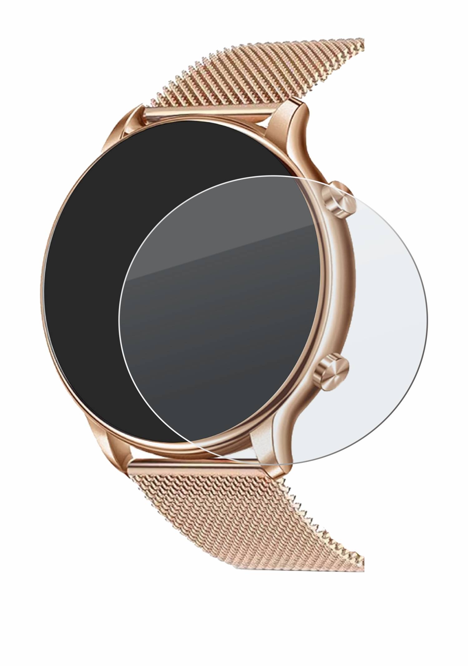 upscreen Hybrid Glas Matt Panzer-Folie für Luniqueshop LSWATCH 1.32