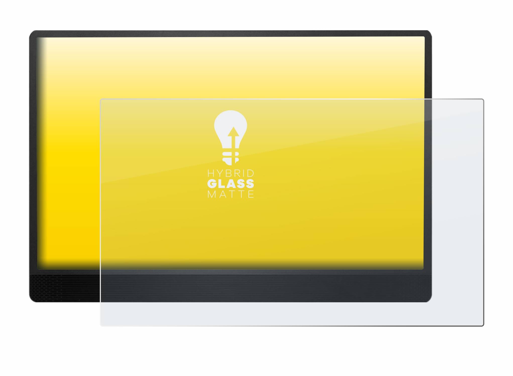 upscreen Hybrid Glas Matt Panzer-Folie für MSI Pro MP161
