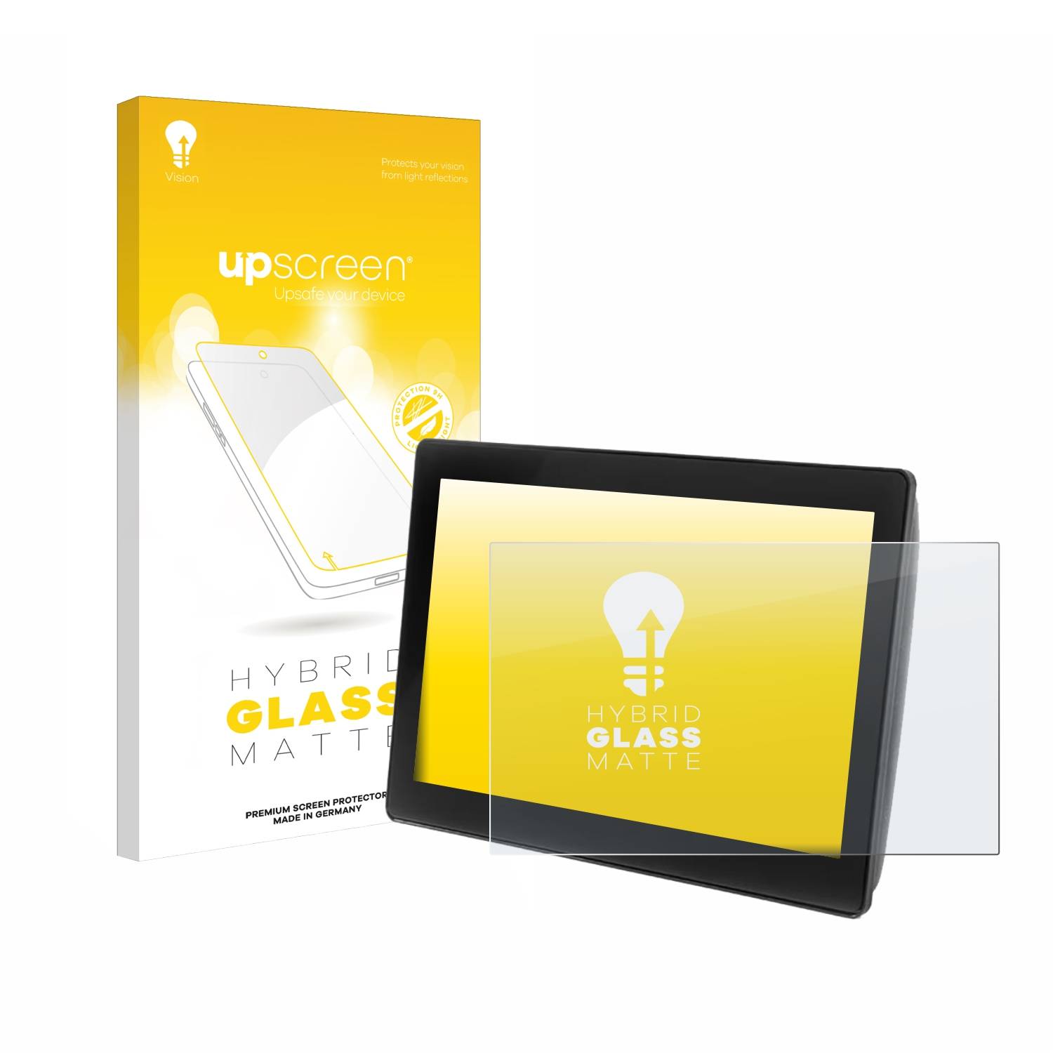 upscreen Hybrid Glas Matt Panzer-Folie für John Deere G5 Plus Universal 12.8