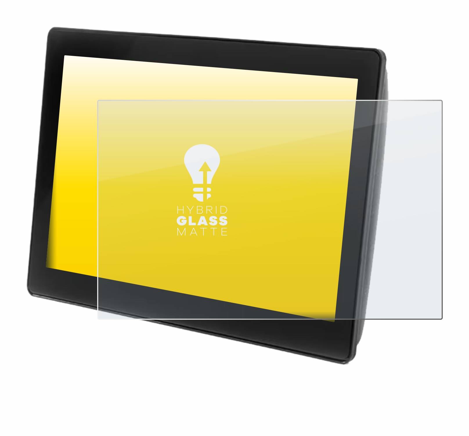 upscreen Hybrid Glas Matt Panzer-Folie für John Deere G5 Plus Universal 12.8