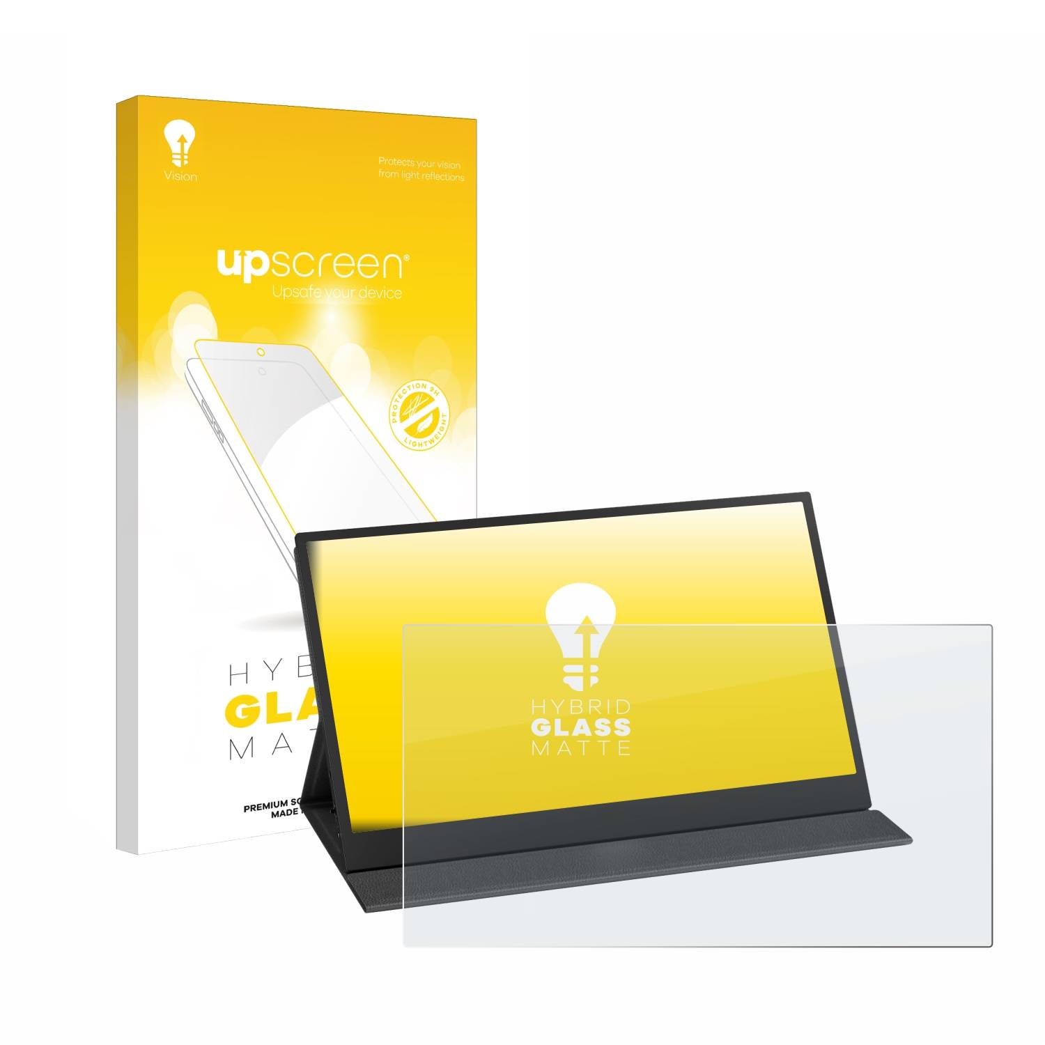 upscreen Hybrid Glas Matt Panzer-Folie für Yodoit PTM15 15,6