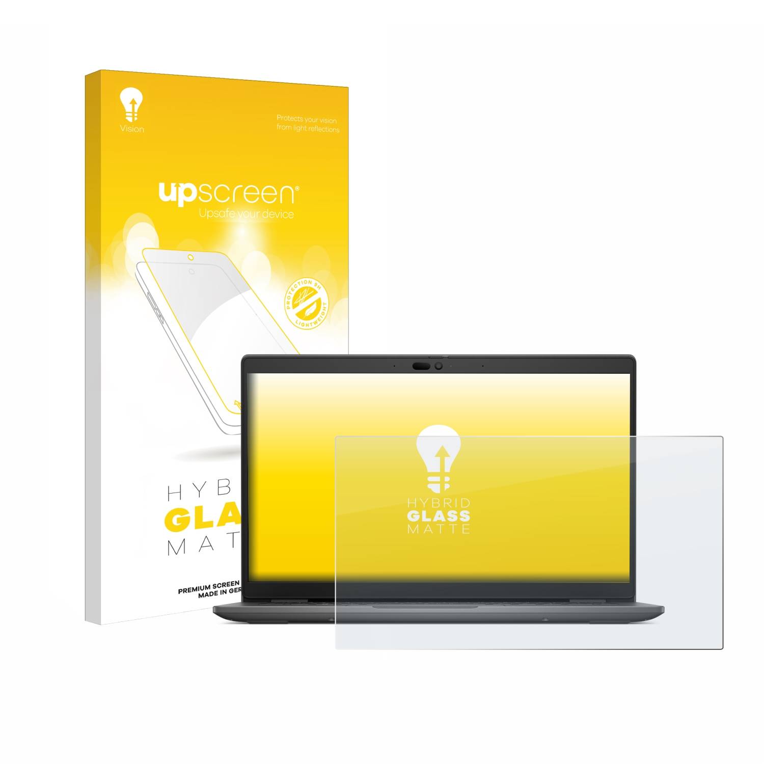 upscreen Hybrid Glas Matt Panzer-Folie für Dell Latitude 3440 Laptop