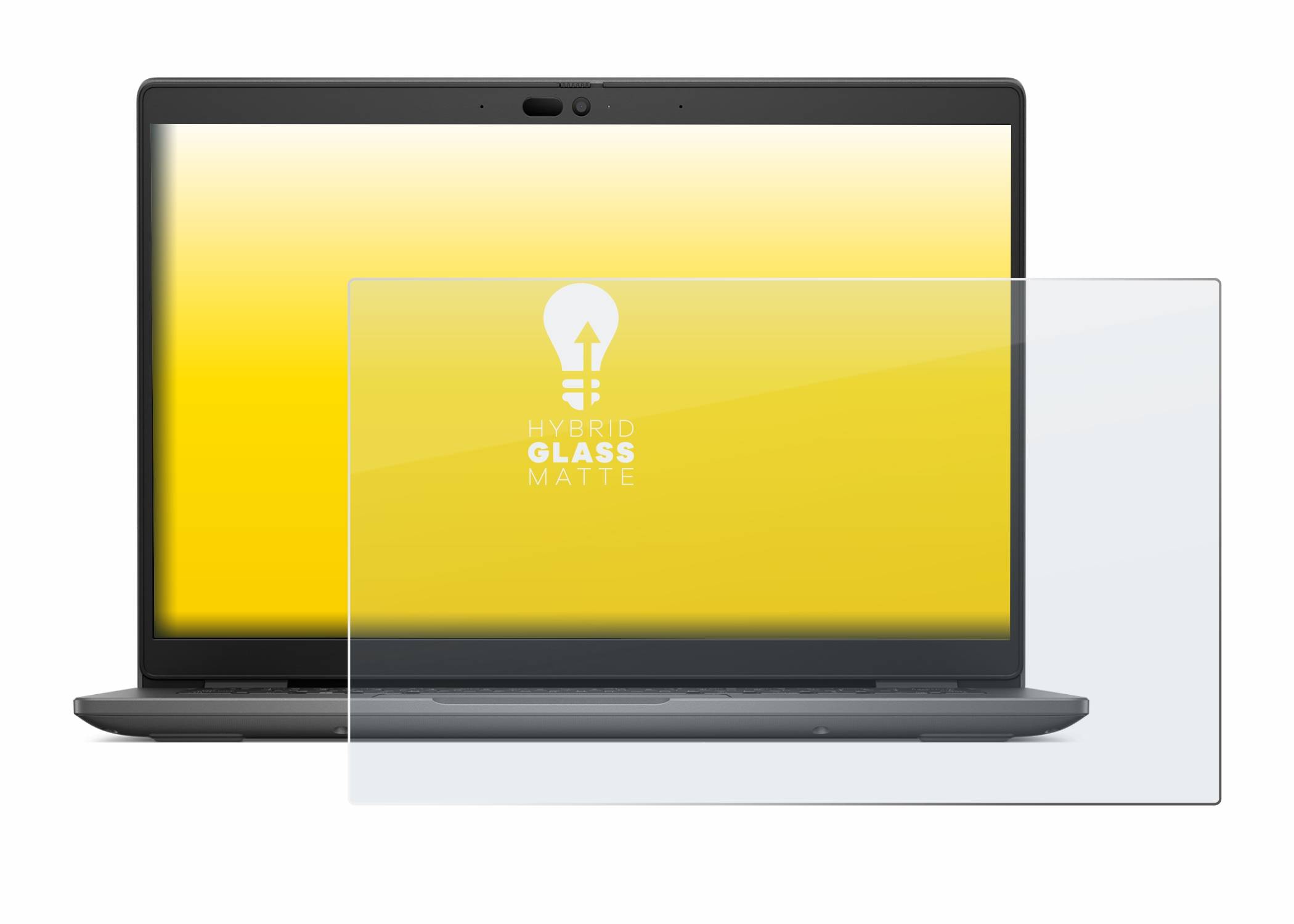 upscreen Hybrid Glas Matt Panzer-Folie für Dell Latitude 3440 Laptop