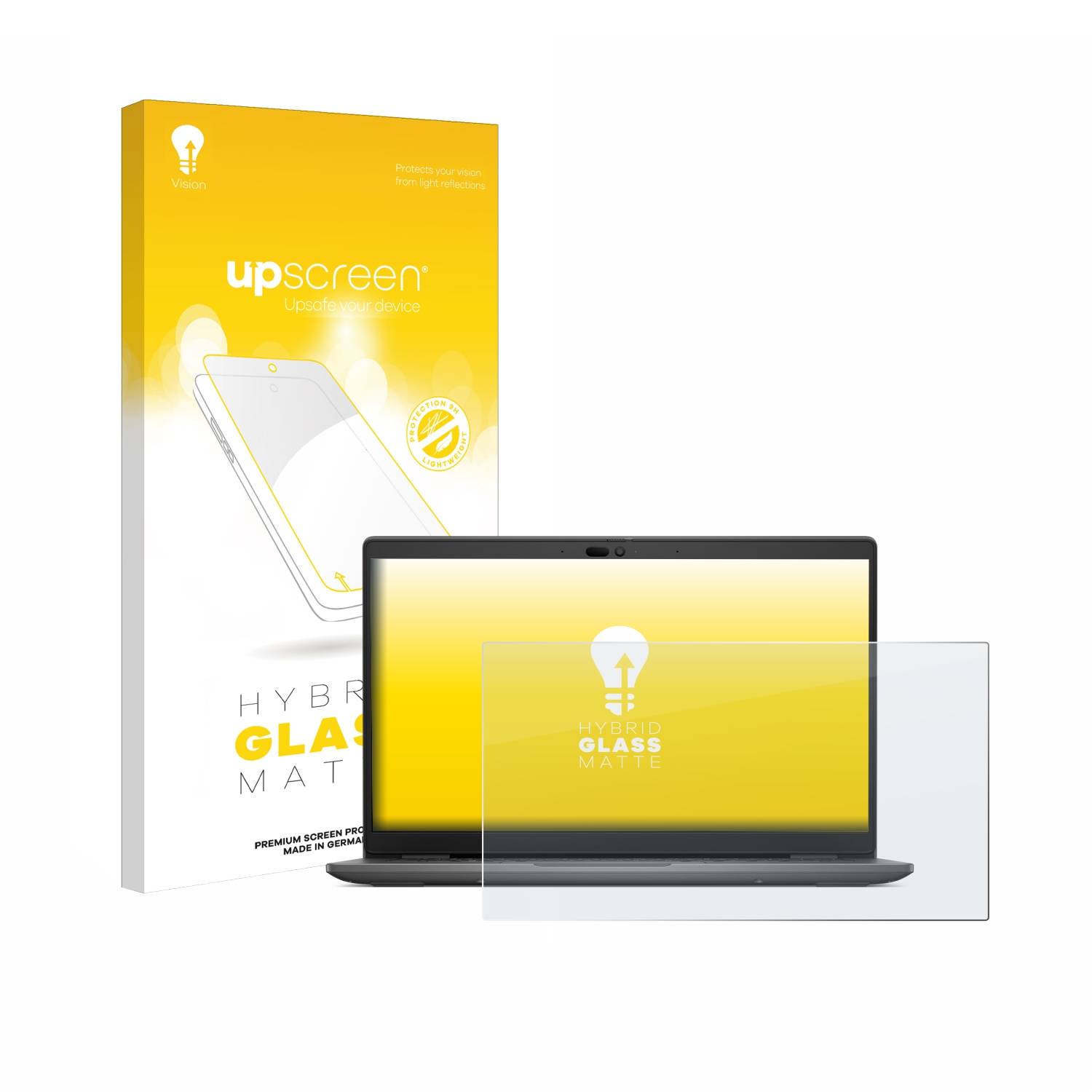 upscreen Hybrid Glas Matt Panzer-Folie für Dell Latitude 3450 Laptop