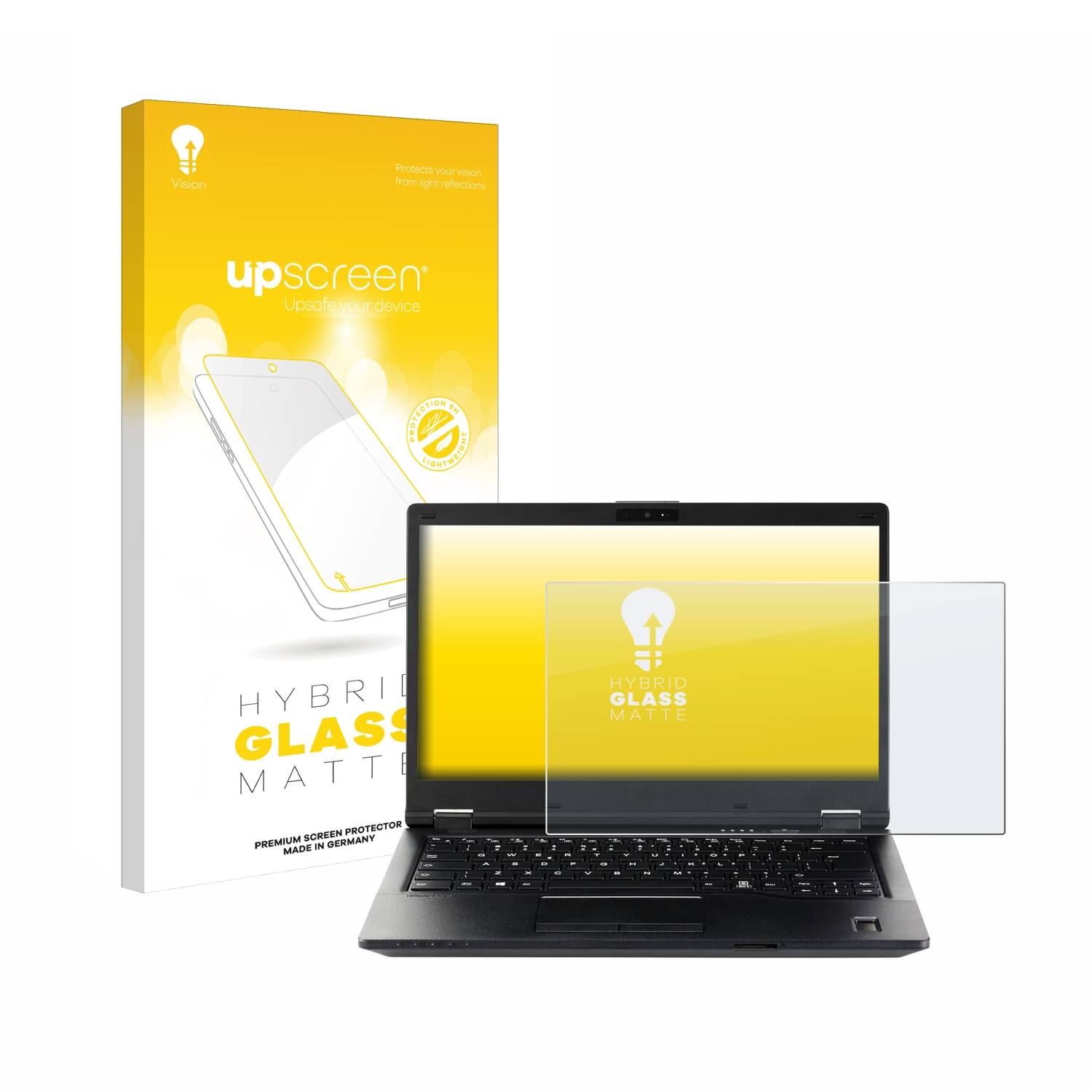 upscreen Hybrid Glas Matt Panzer-Folie für Fujitsu Lifebook E449