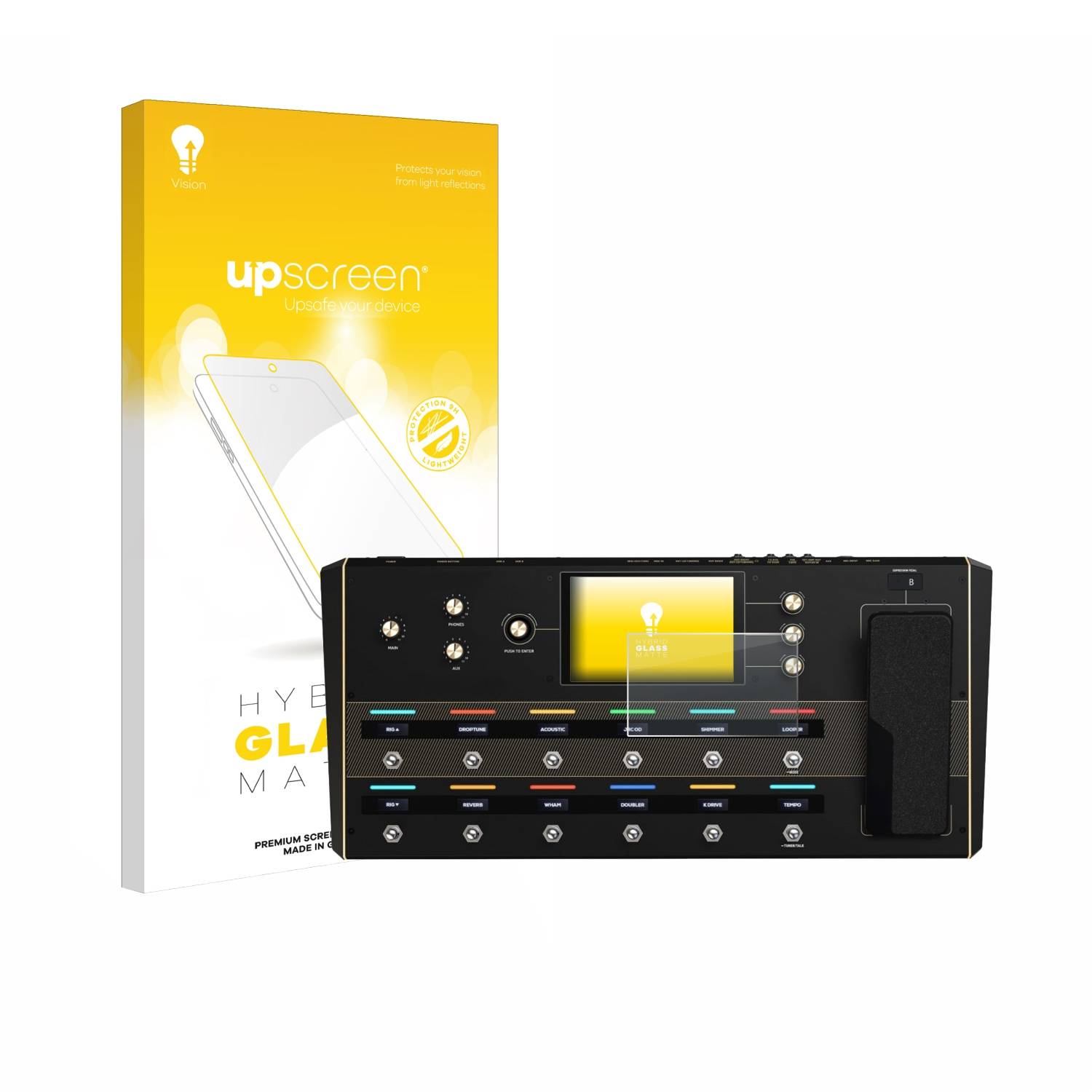 upscreen Hybrid Glas Matt Panzer-Folie für Headrush Prime