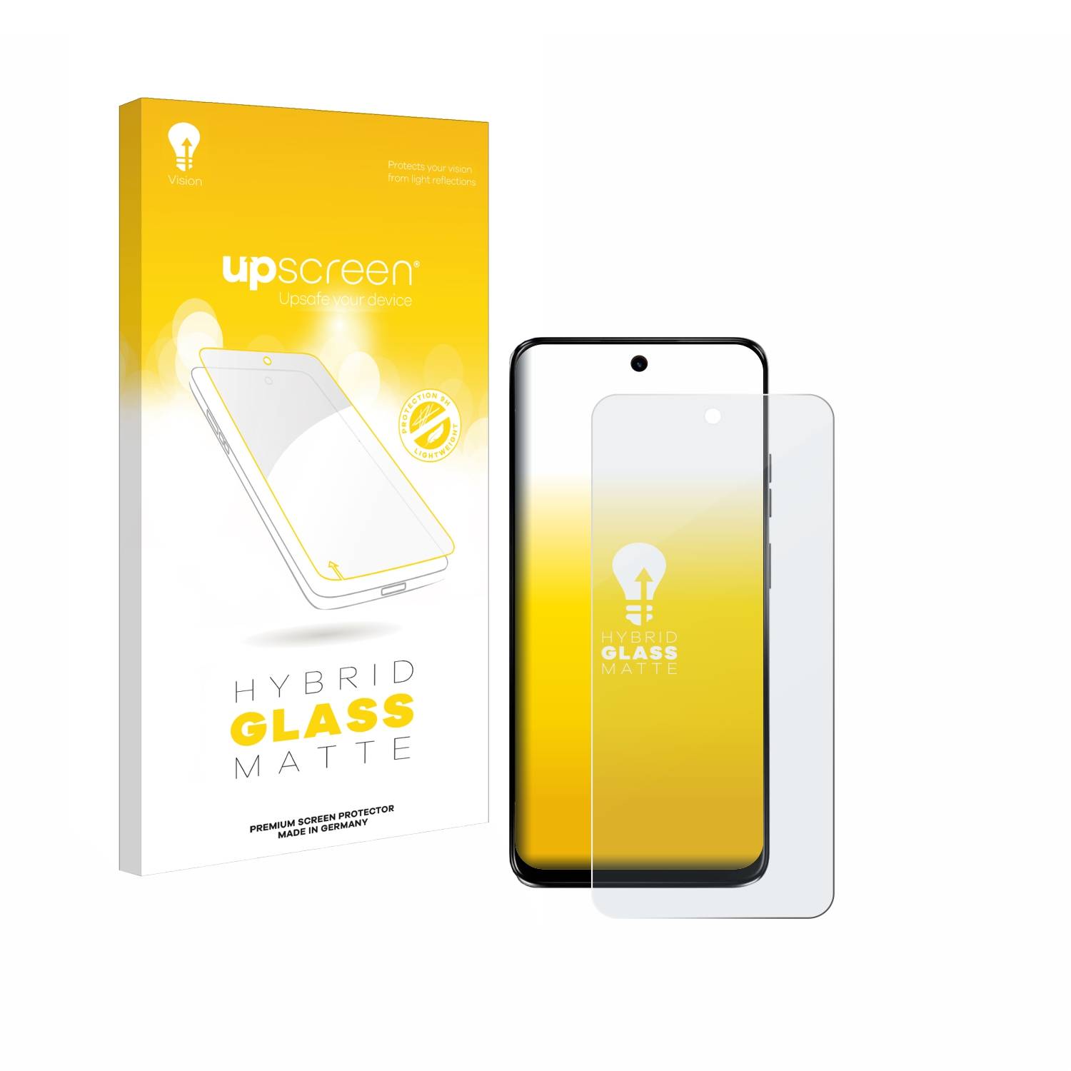 upscreen Hybrid Glas Matt Panzer-Folie für Motorola G34 5G