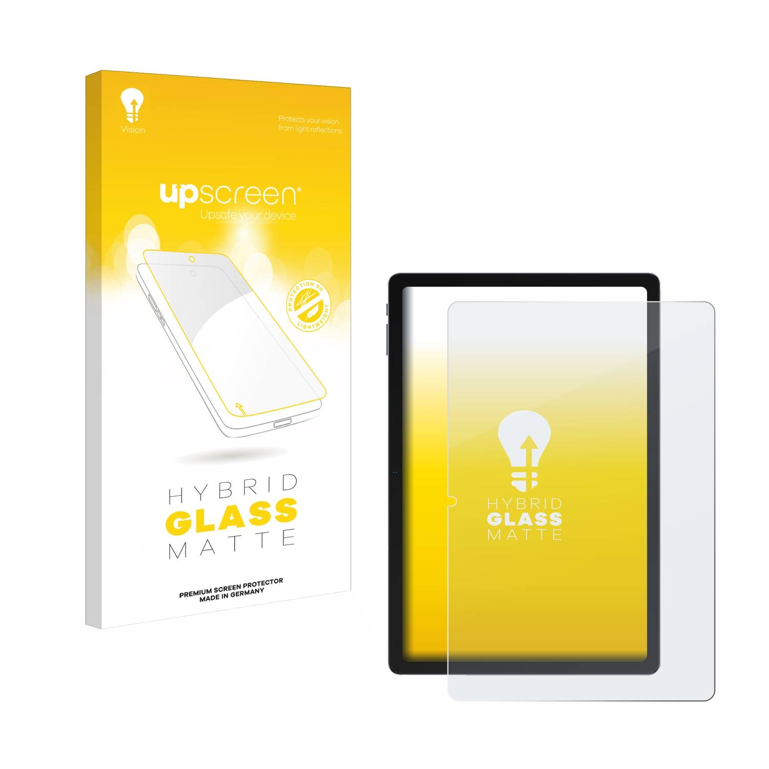 upscreen Hybrid Glas Matt Panzer-Folie für Ulefone Tab A11