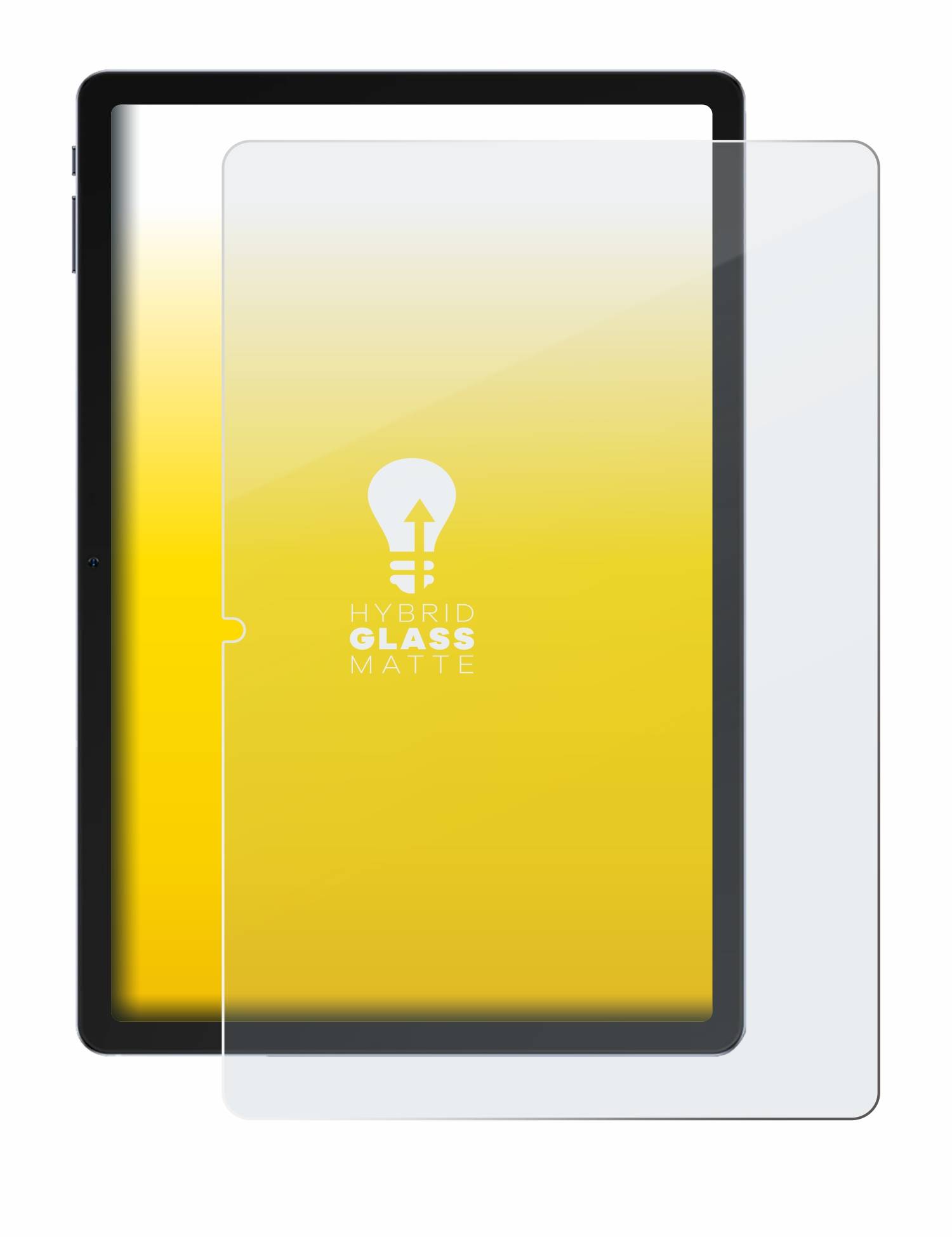 upscreen Hybrid Glas Matt Panzer-Folie für Ulefone Tab A11