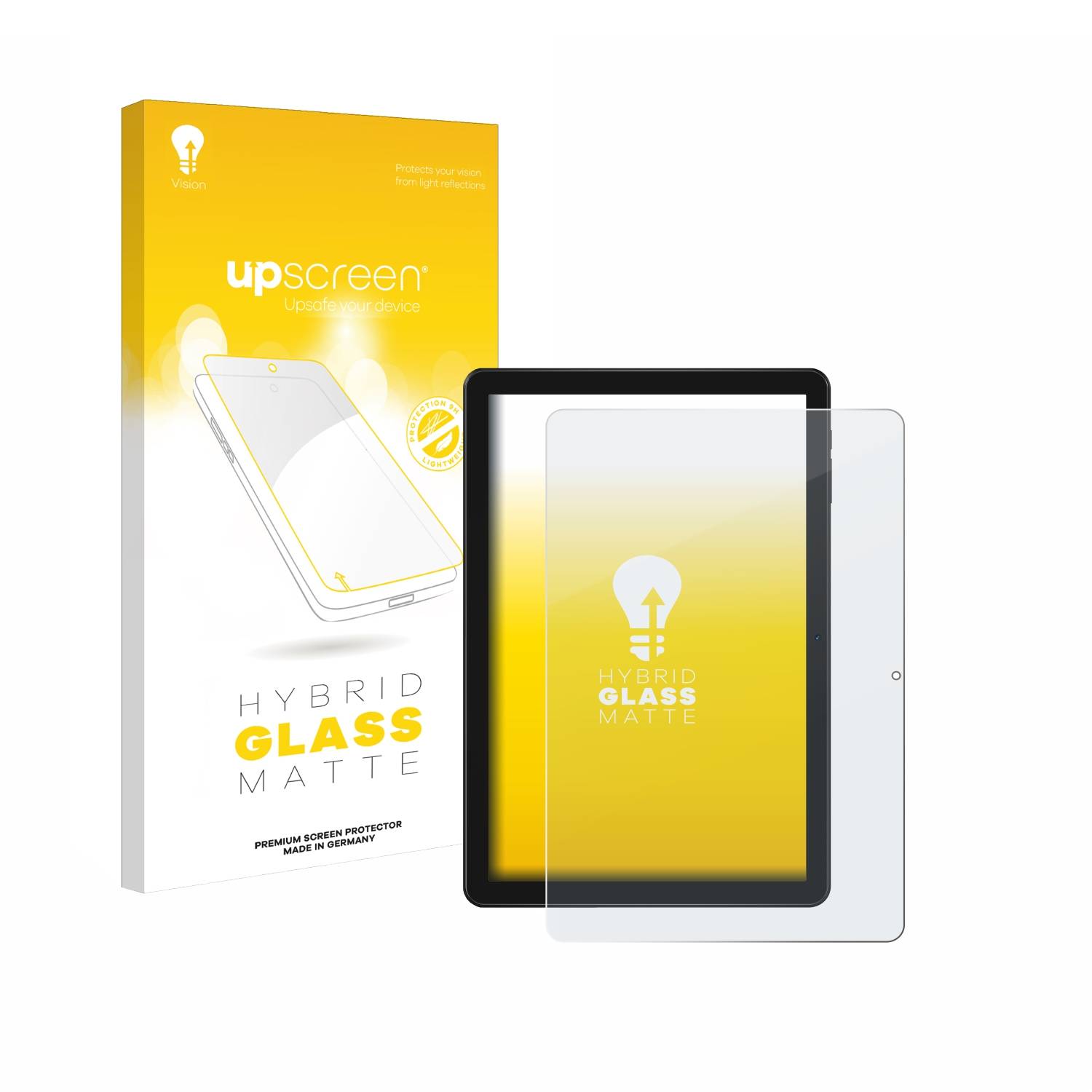 upscreen Hybrid Glas Matt Panzer-Folie für Doogee T10W