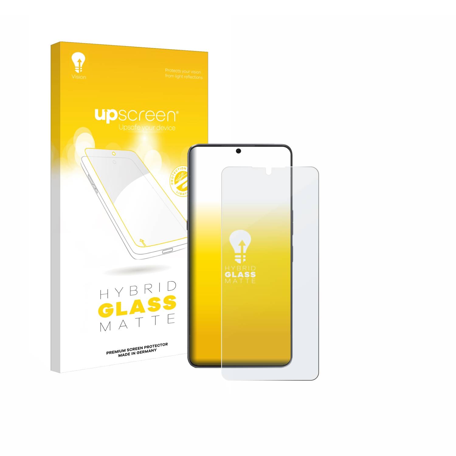 upscreen Hybrid Glas Matt Panzer-Folie für Cubot Max 5