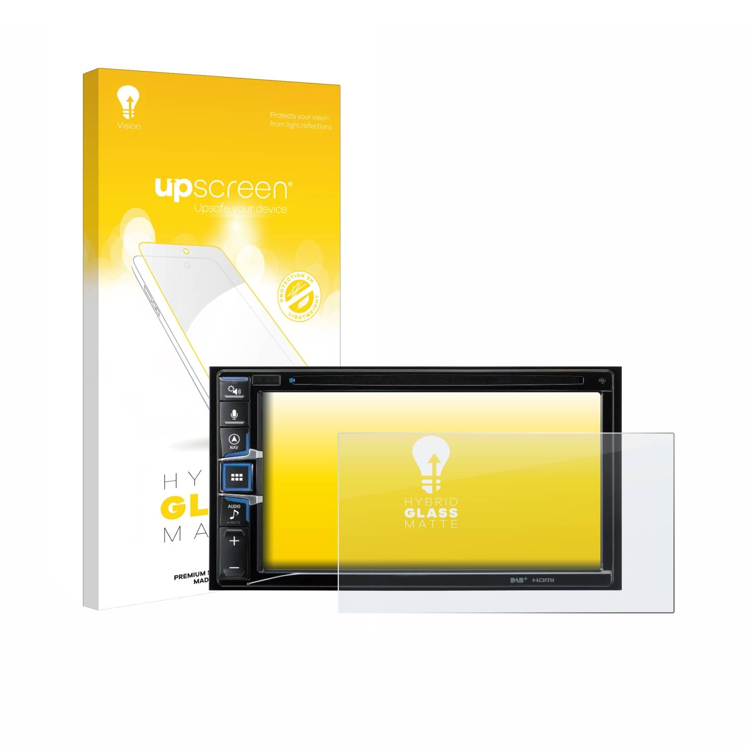 upscreen Hybrid Glas Matt Panzer-Folie für Alpine INE-W611D
