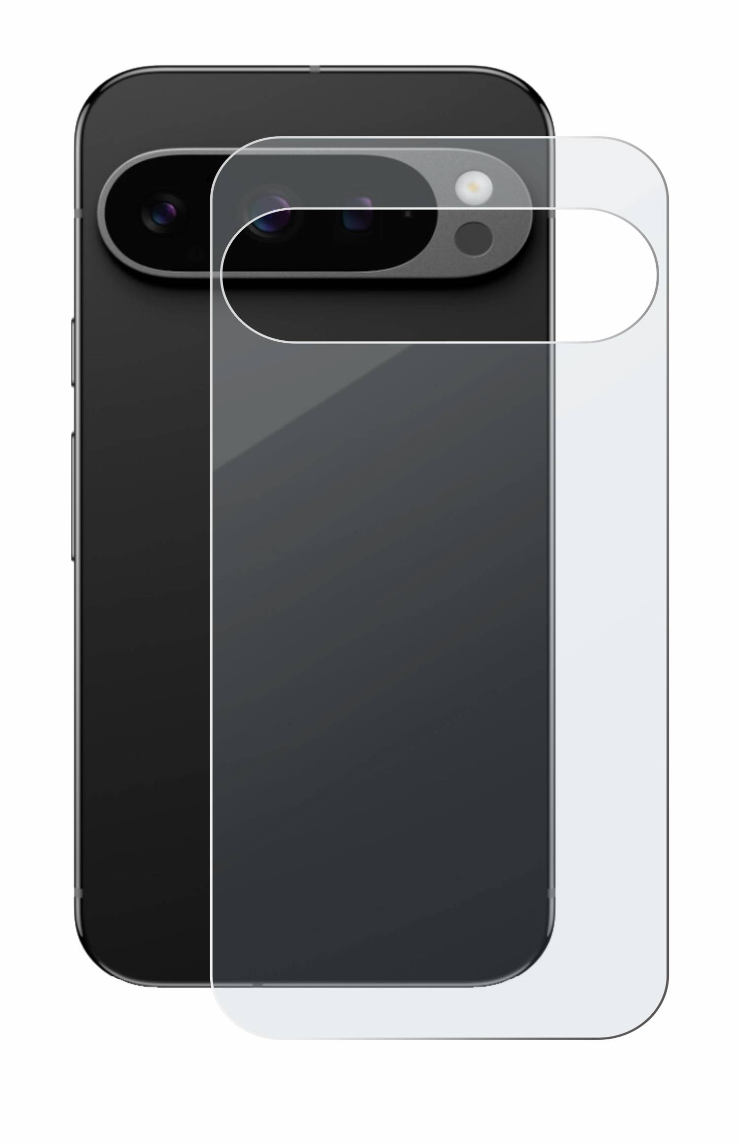 upscreen Hybrid Glas Matt Panzer-Folie für Google Pixel 9 Pro (Rückseite)
