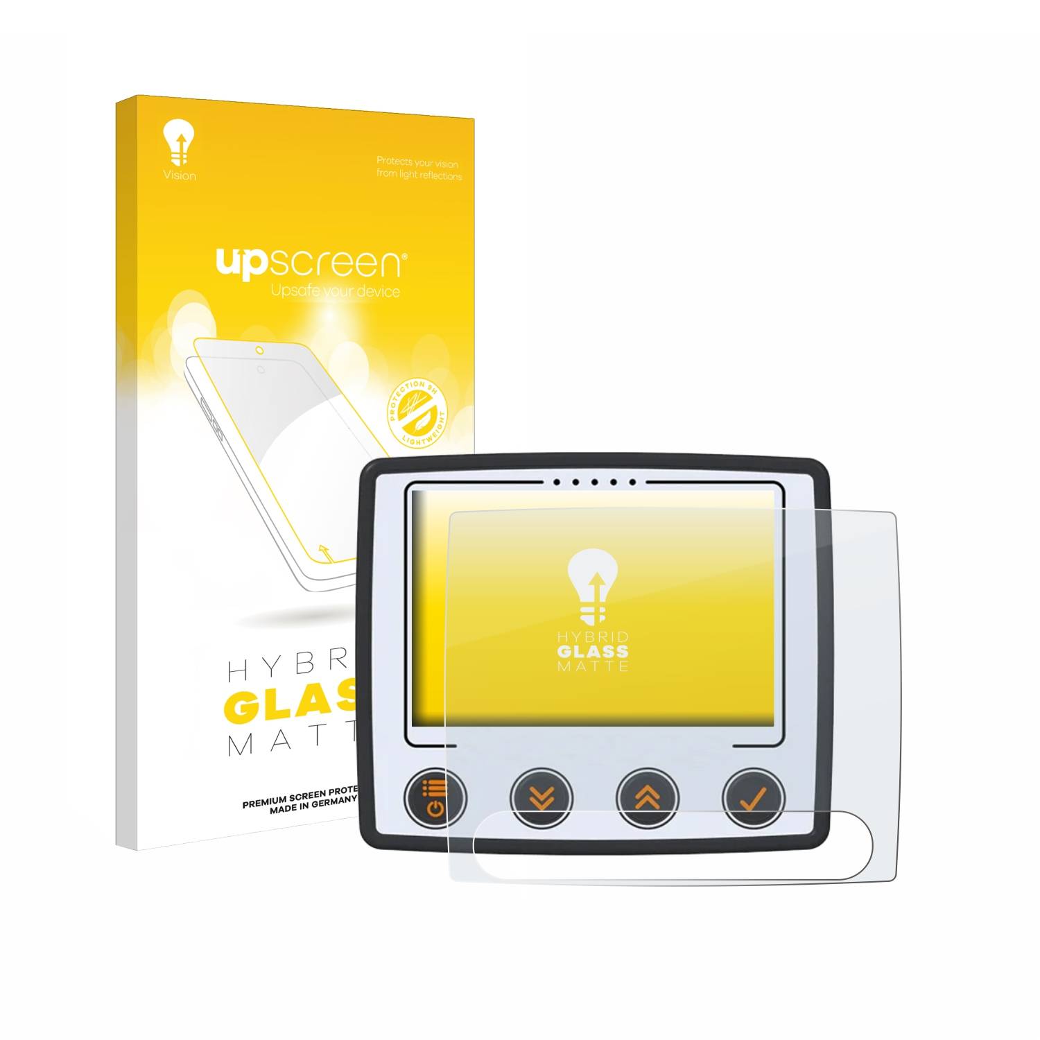 upscreen Hybrid Glas Matt Panzer-Folie für Skytraxx 5 Mini