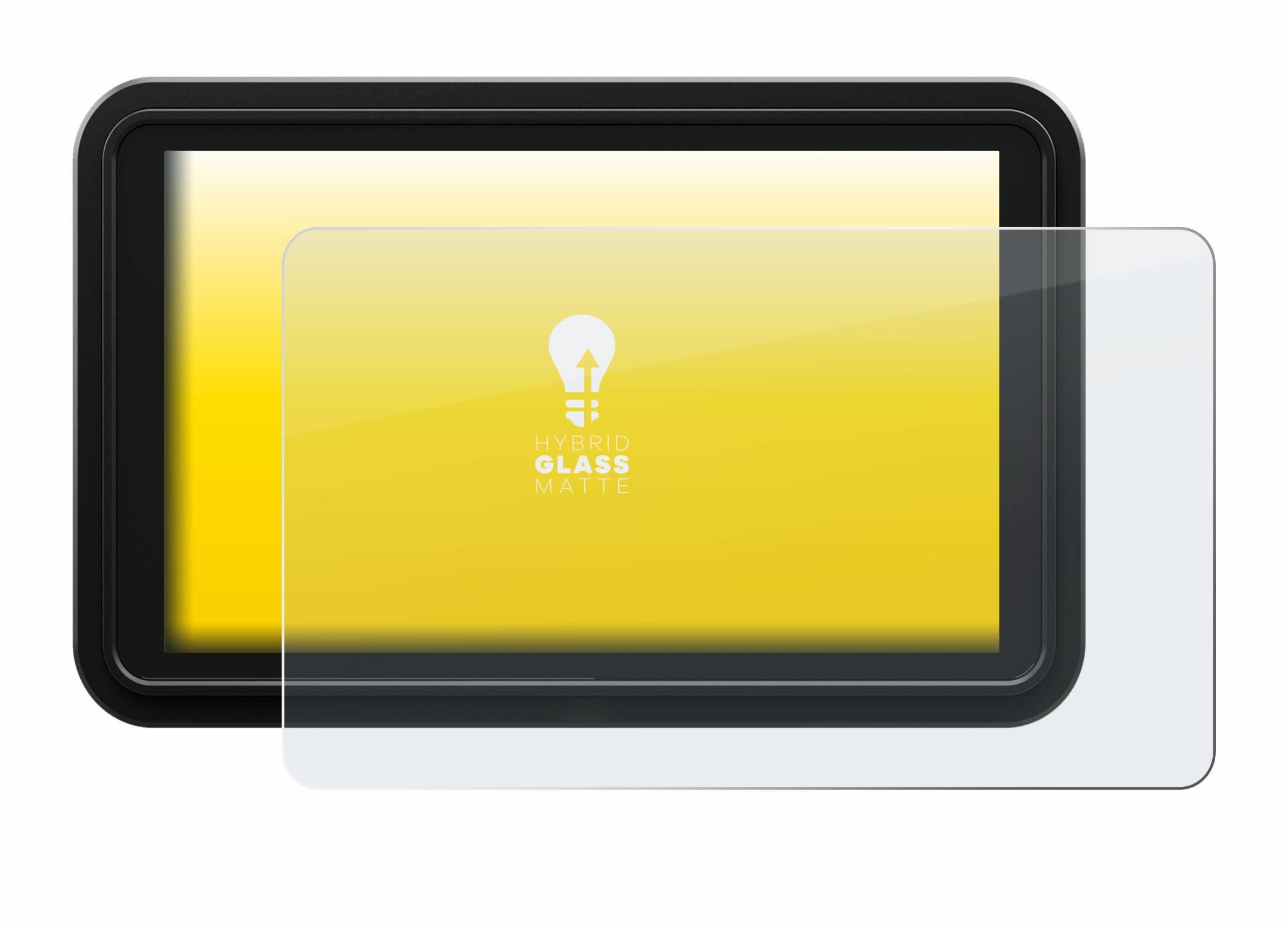 upscreen Hybrid Glas Matt Panzer-Folie für Atomos Shinobi 2