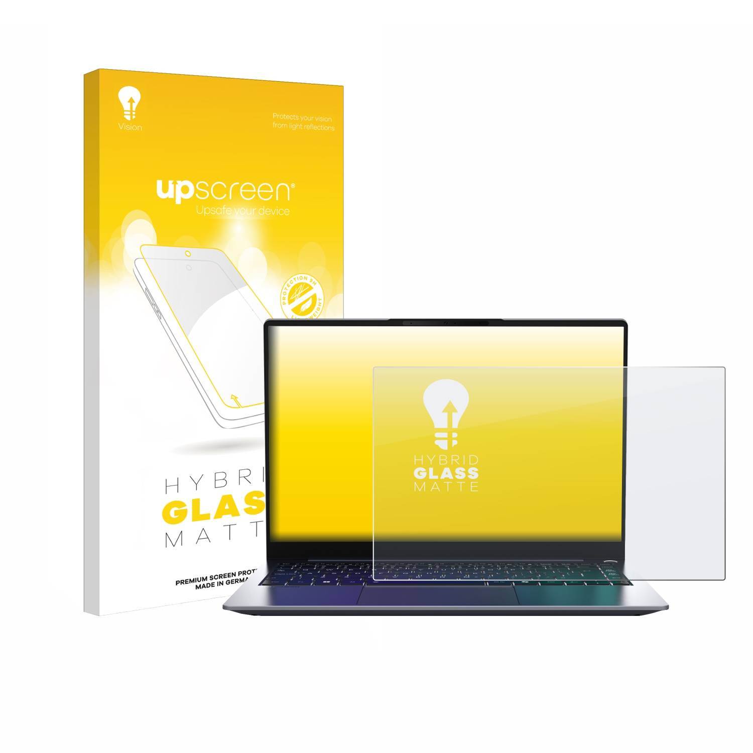 upscreen Hybrid Glas Matt Panzer-Folie für MEDION SPRCHRGD 14 S1 Elite