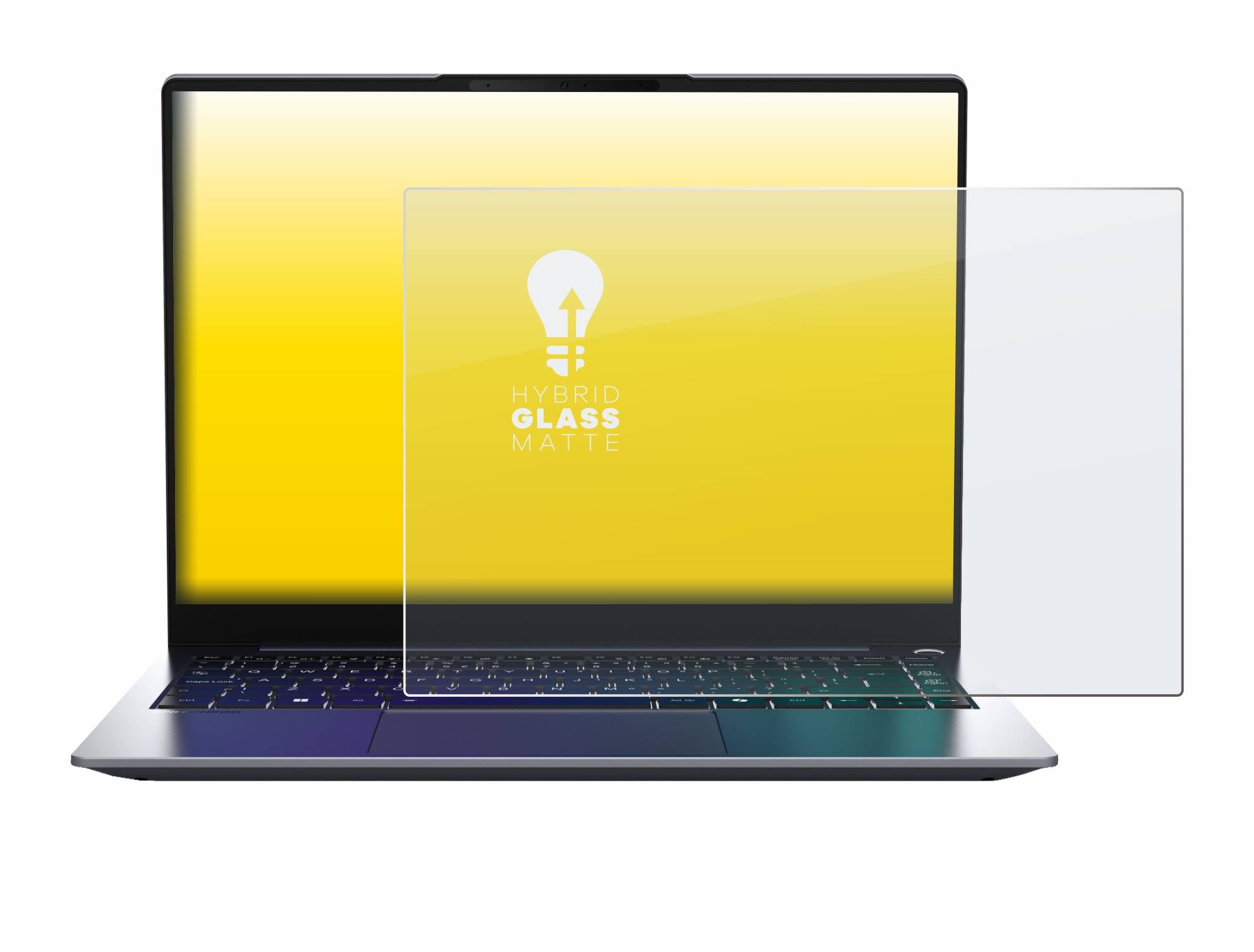 upscreen Hybrid Glas Matt Panzer-Folie für MEDION SPRCHRGD 14 S1 Elite