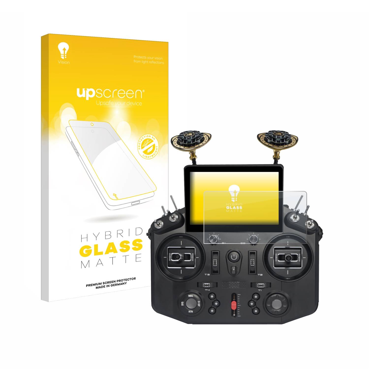 upscreen Hybrid Glas Matt Panzer-Folie für FrSky Tandem X20 HD