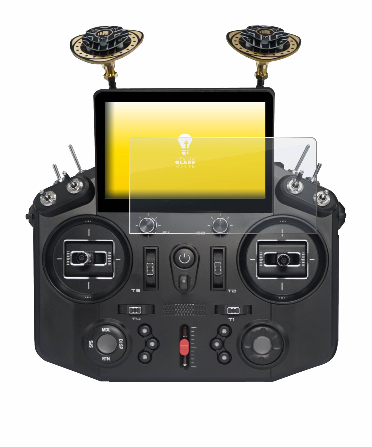 upscreen Hybrid Glas Matt Panzer-Folie für FrSky Tandem X20 HD