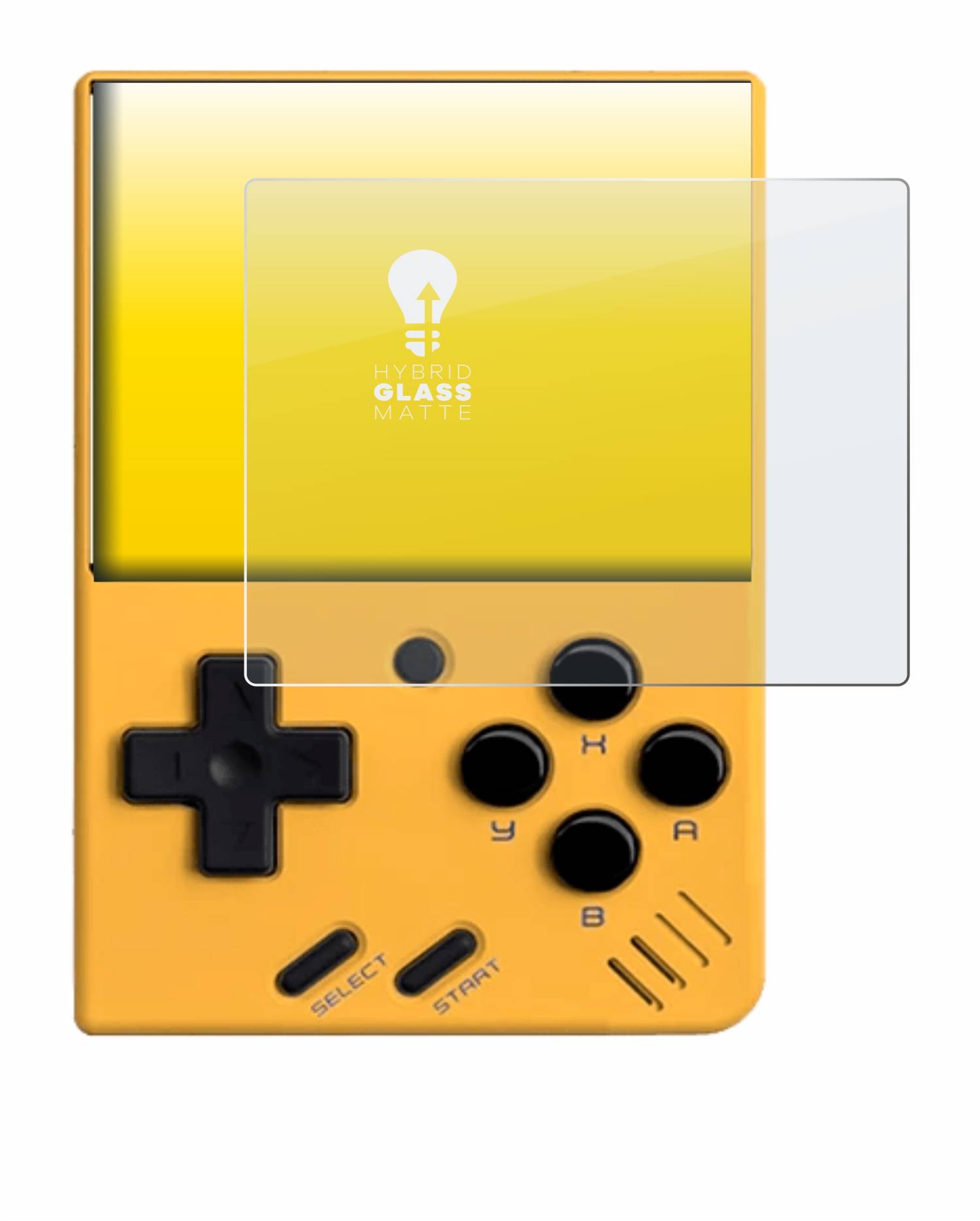 upscreen Hybrid Glas Matt Panzer-Folie für Miyoo Mini V4