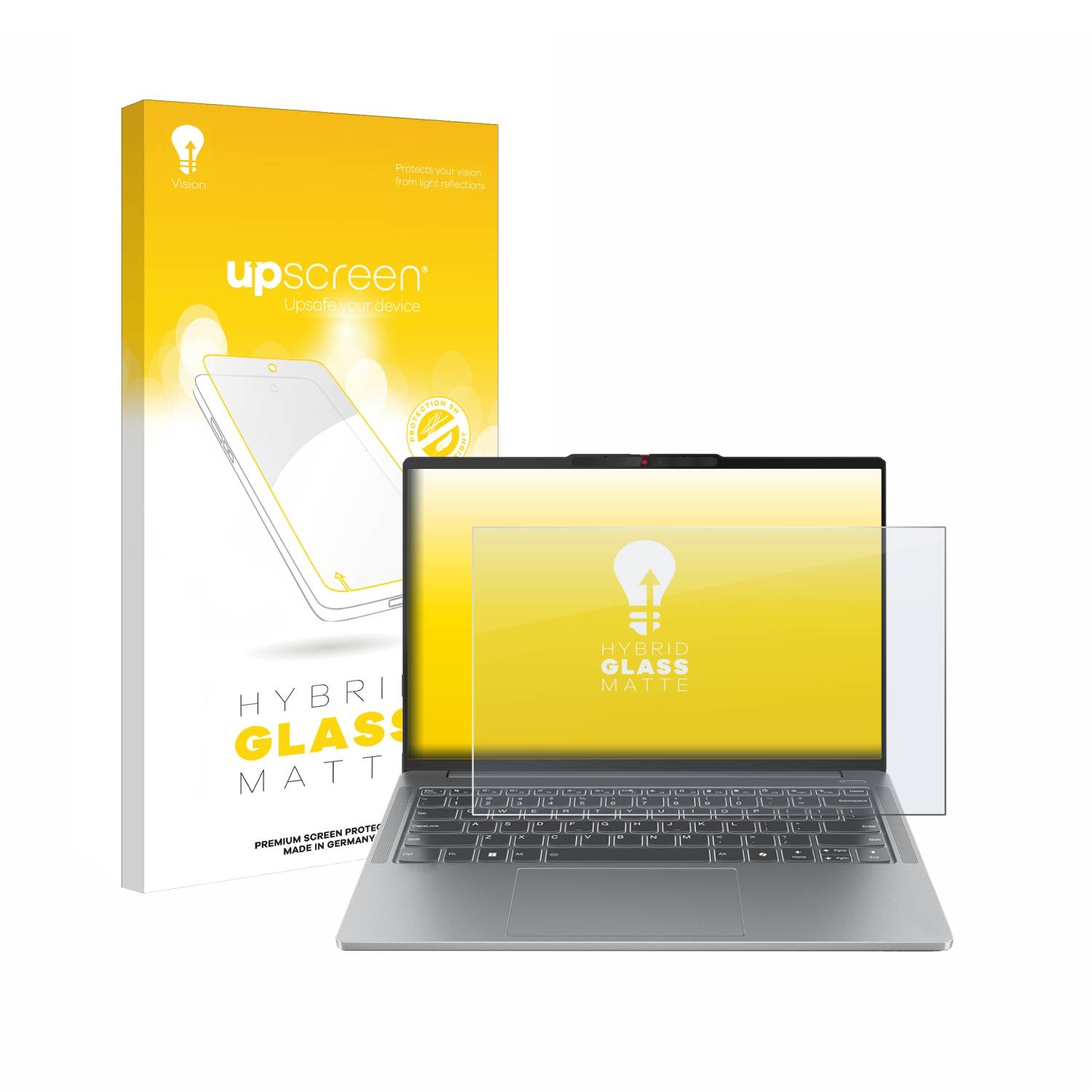 upscreen Hybrid Glas Matt Panzer-Folie für Lenovo IdeaPad Pro 5 14AHP9