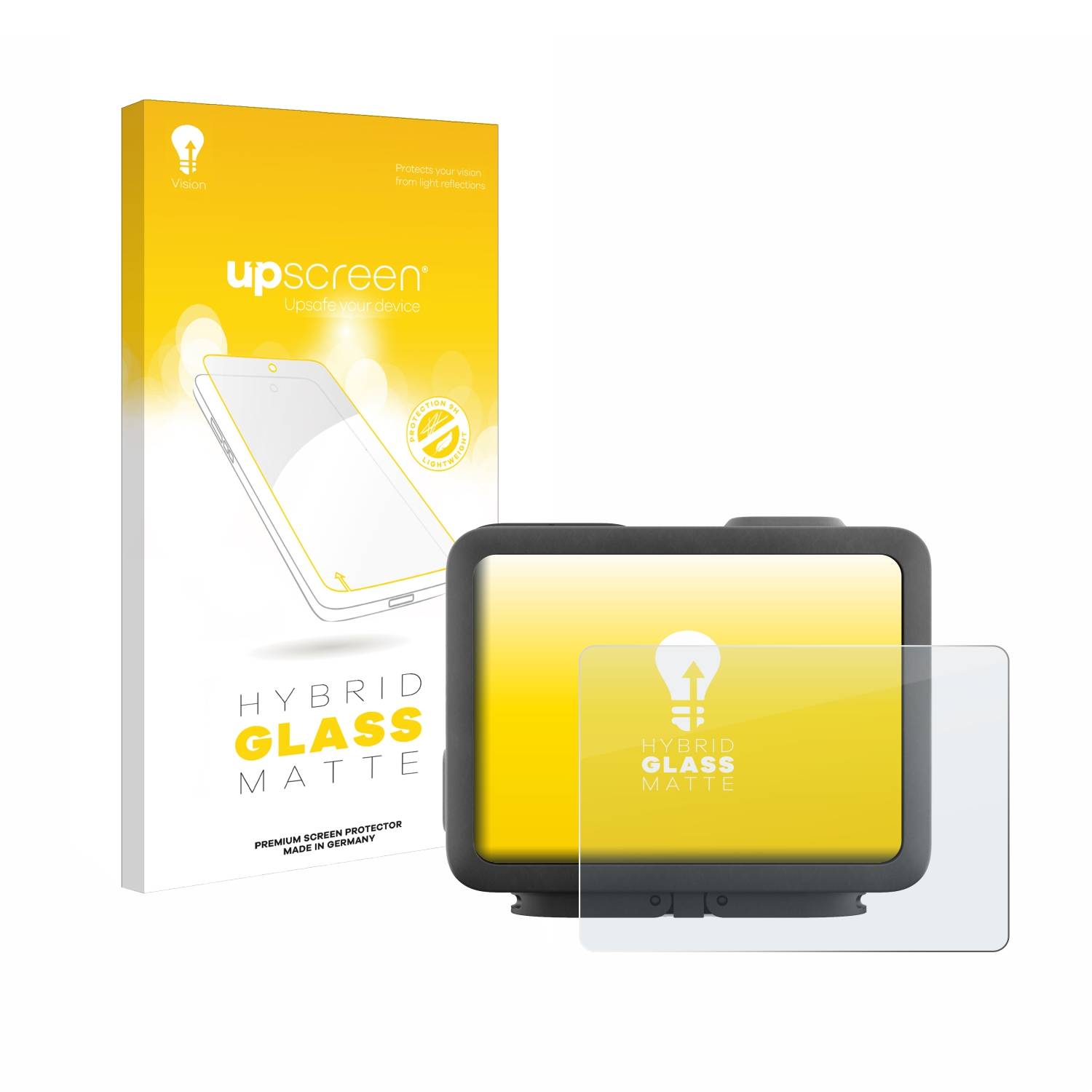 upscreen Hybrid Glas Matt Panzer-Folie für GoPro Hero 4k