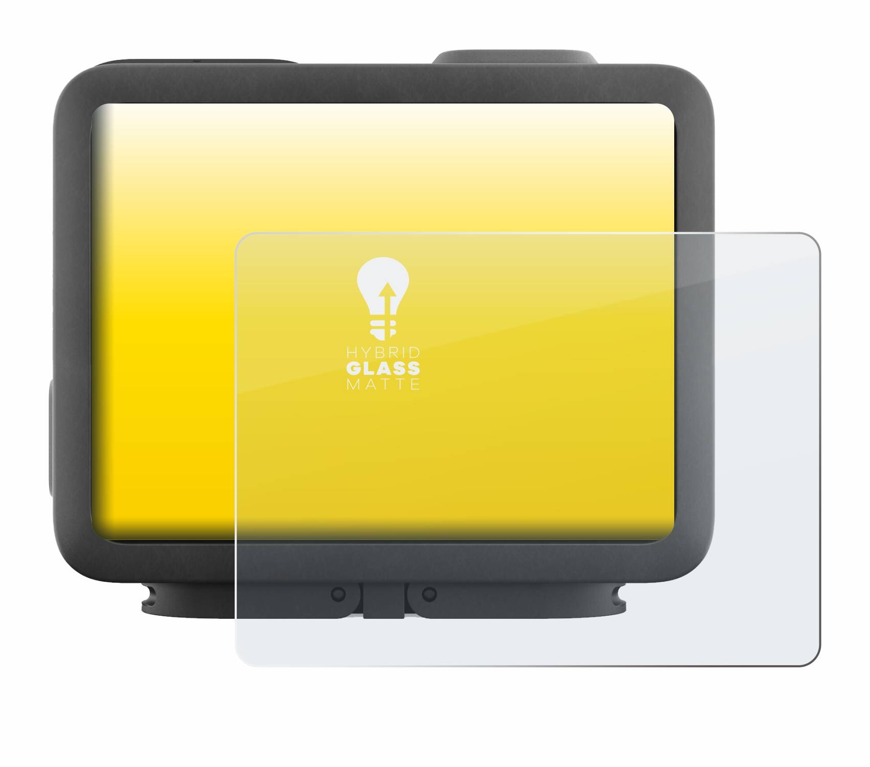 upscreen Hybrid Glas Matt Panzer-Folie für GoPro Hero 4k