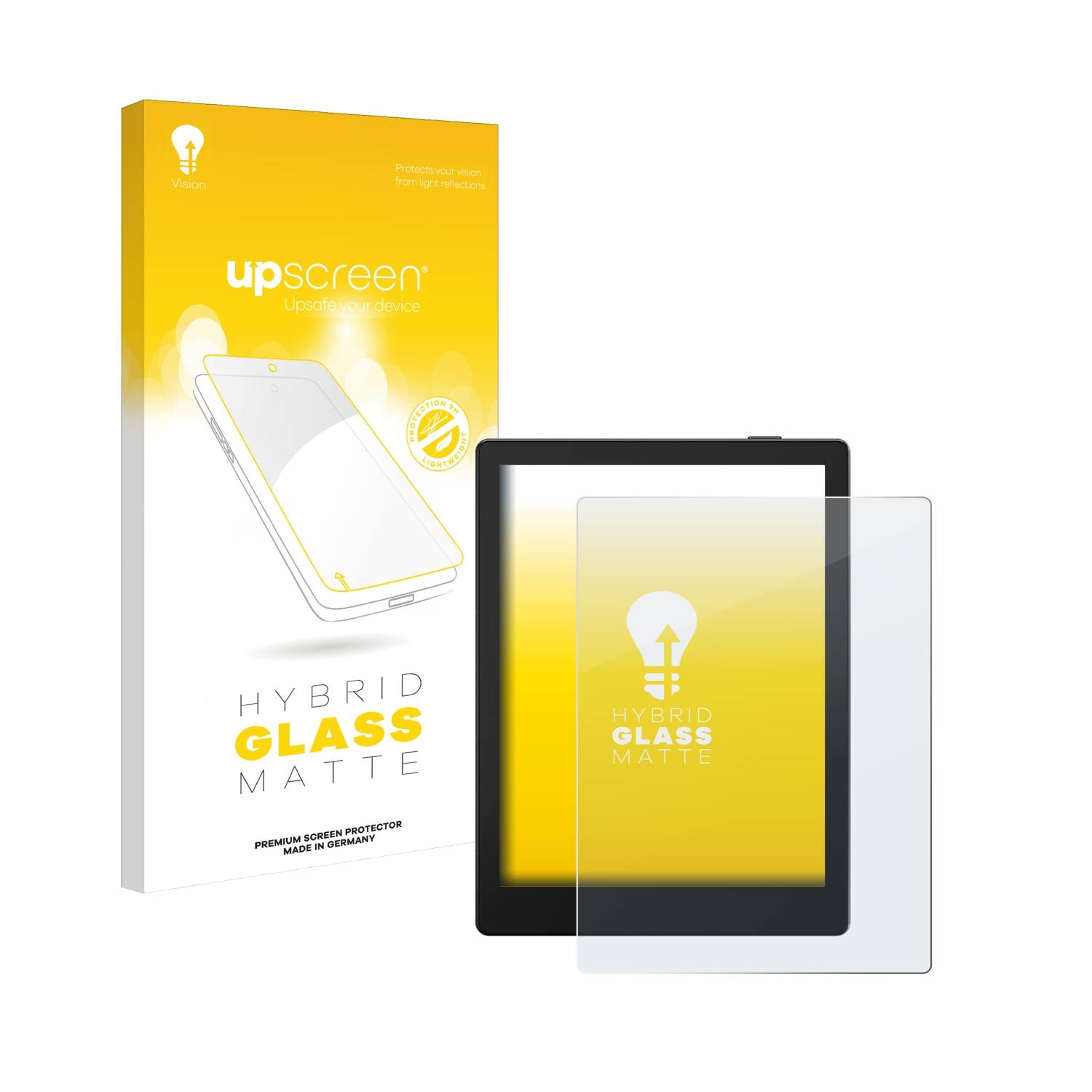 upscreen Hybrid Glas Matt Panzer-Folie für Onyx Boox Go 6